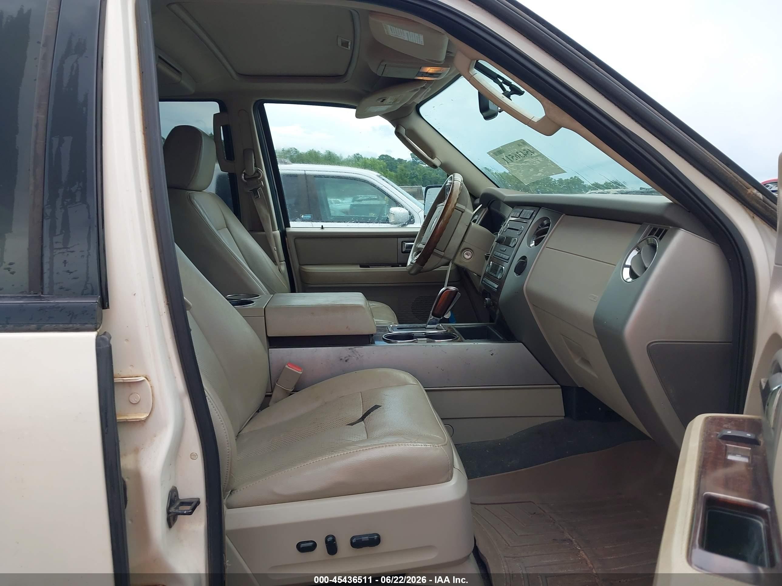 2008 Ford Expedition Limited White vin: 1FMFU19558LA06207