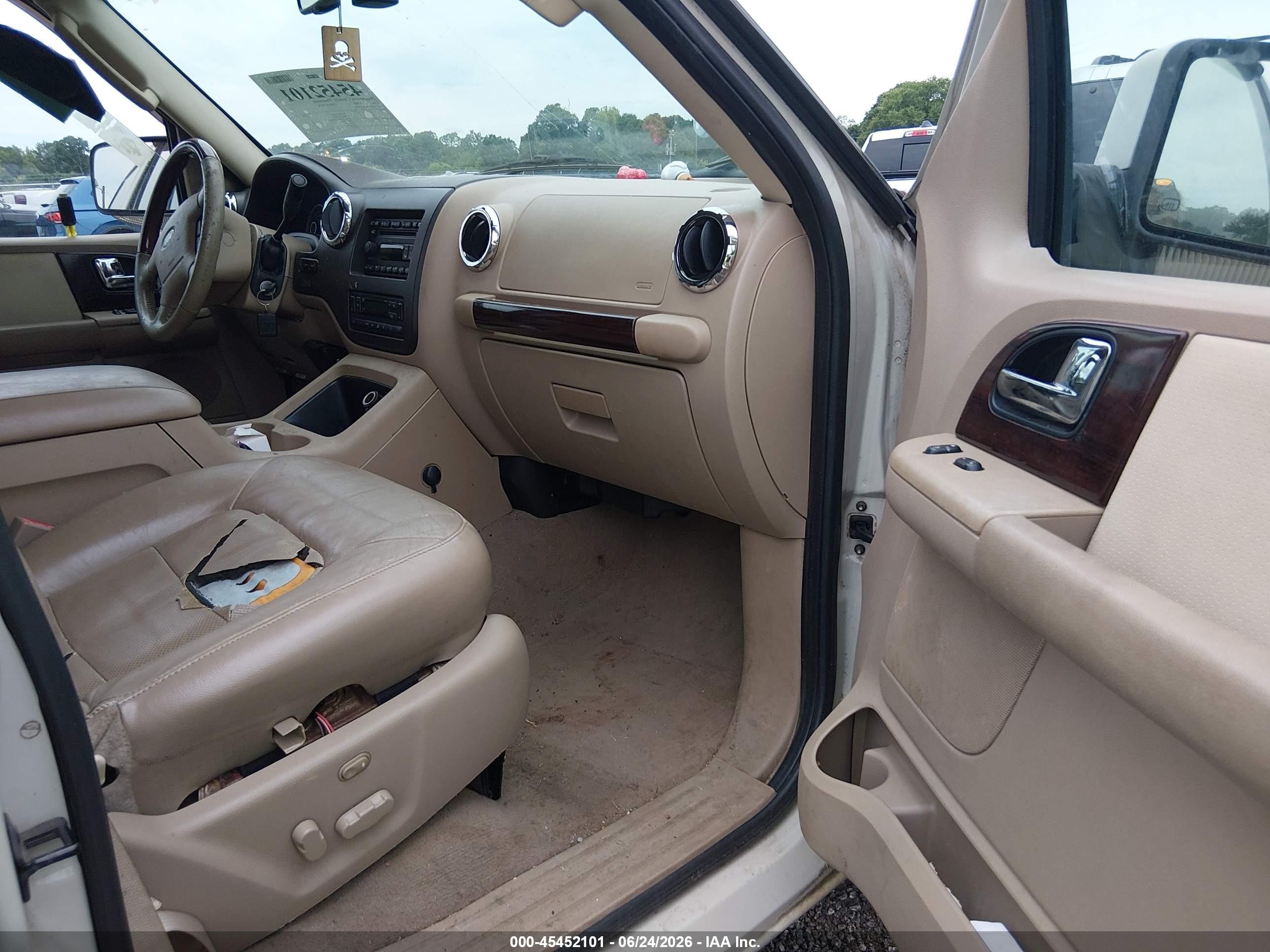 2006 Ford Expedition Limited White vin: 1FMFU19566LA69409