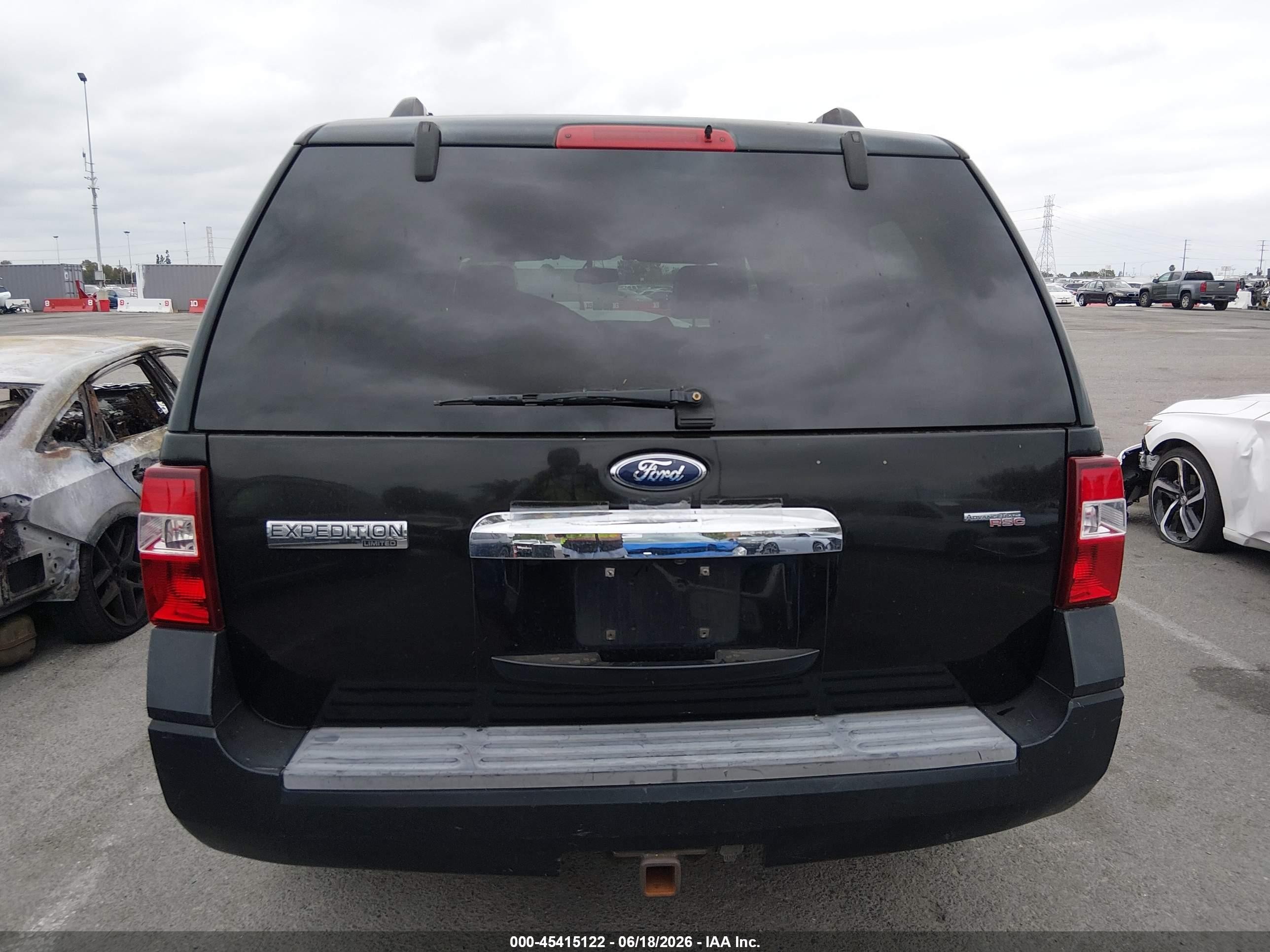 2008 Ford Expedition Limited Black vin: 1FMFU19578LA46028