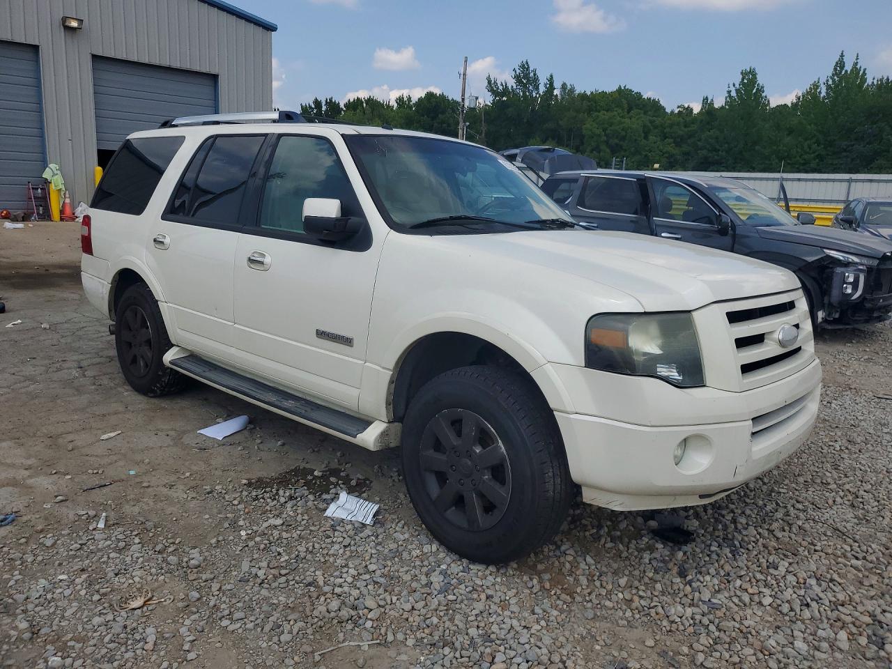 2007 Ford Expedition Limited White vin: 1FMFU19587LA60423