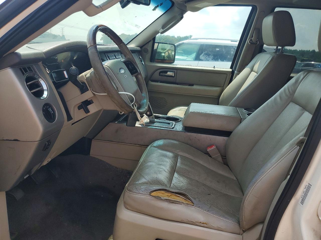 2007 Ford Expedition Limited White vin: 1FMFU19587LA60423