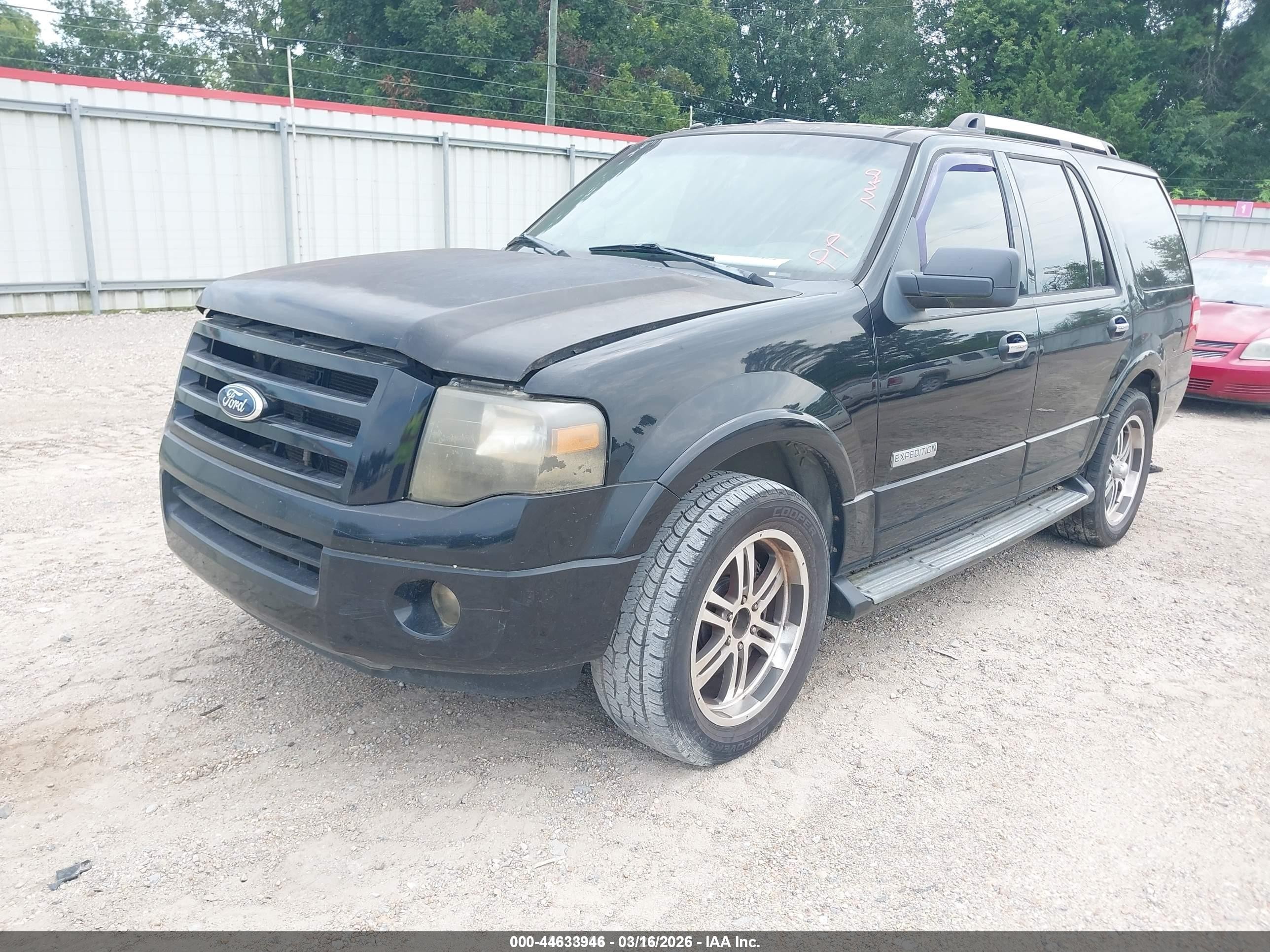 2007 Ford Expedition Limited Black vin: 1FMFU19587LA90294