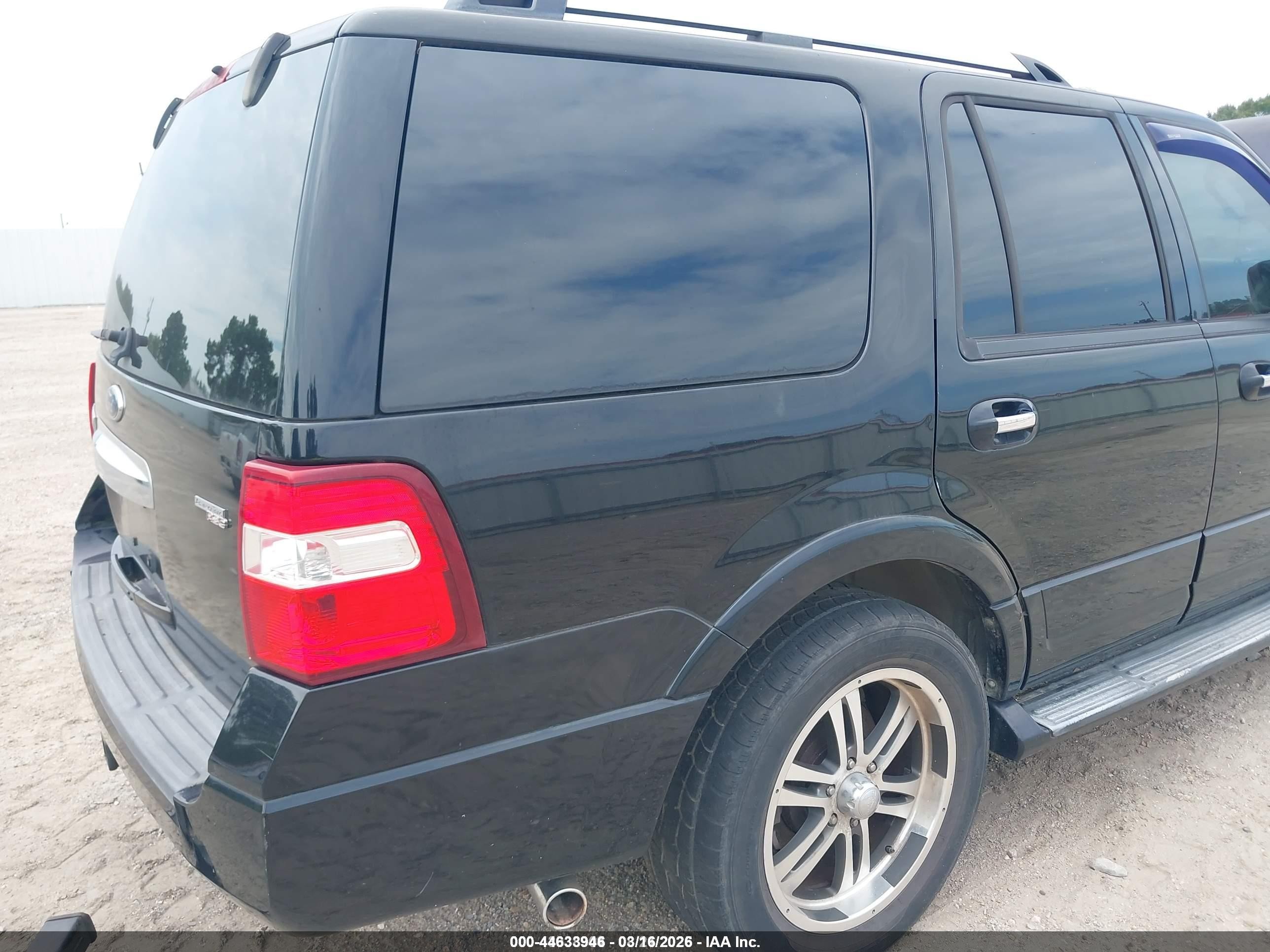 2007 Ford Expedition Limited Black vin: 1FMFU19587LA90294
