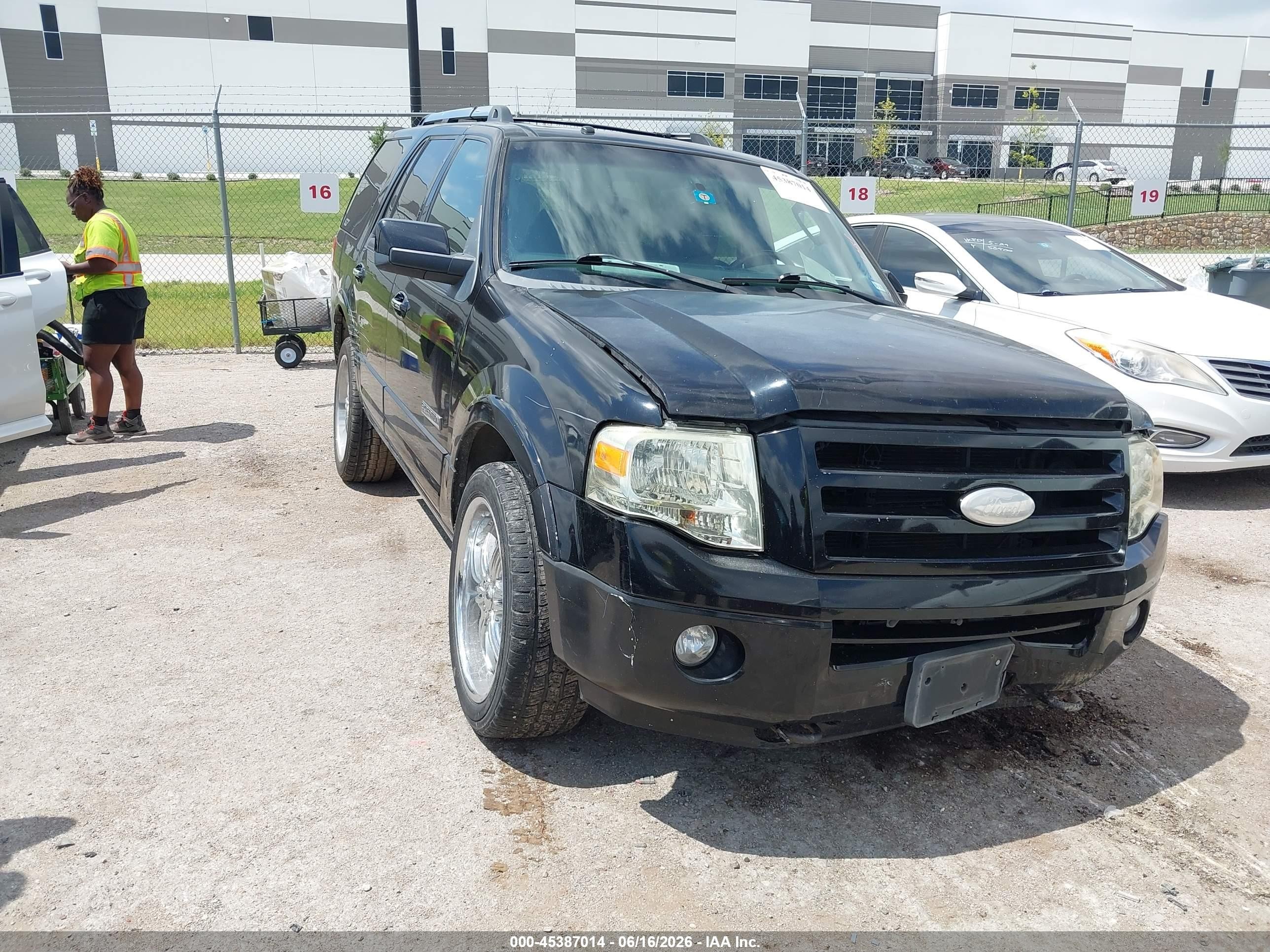 2008 Ford Expedition Limited Black vin: 1FMFU19588LA54753