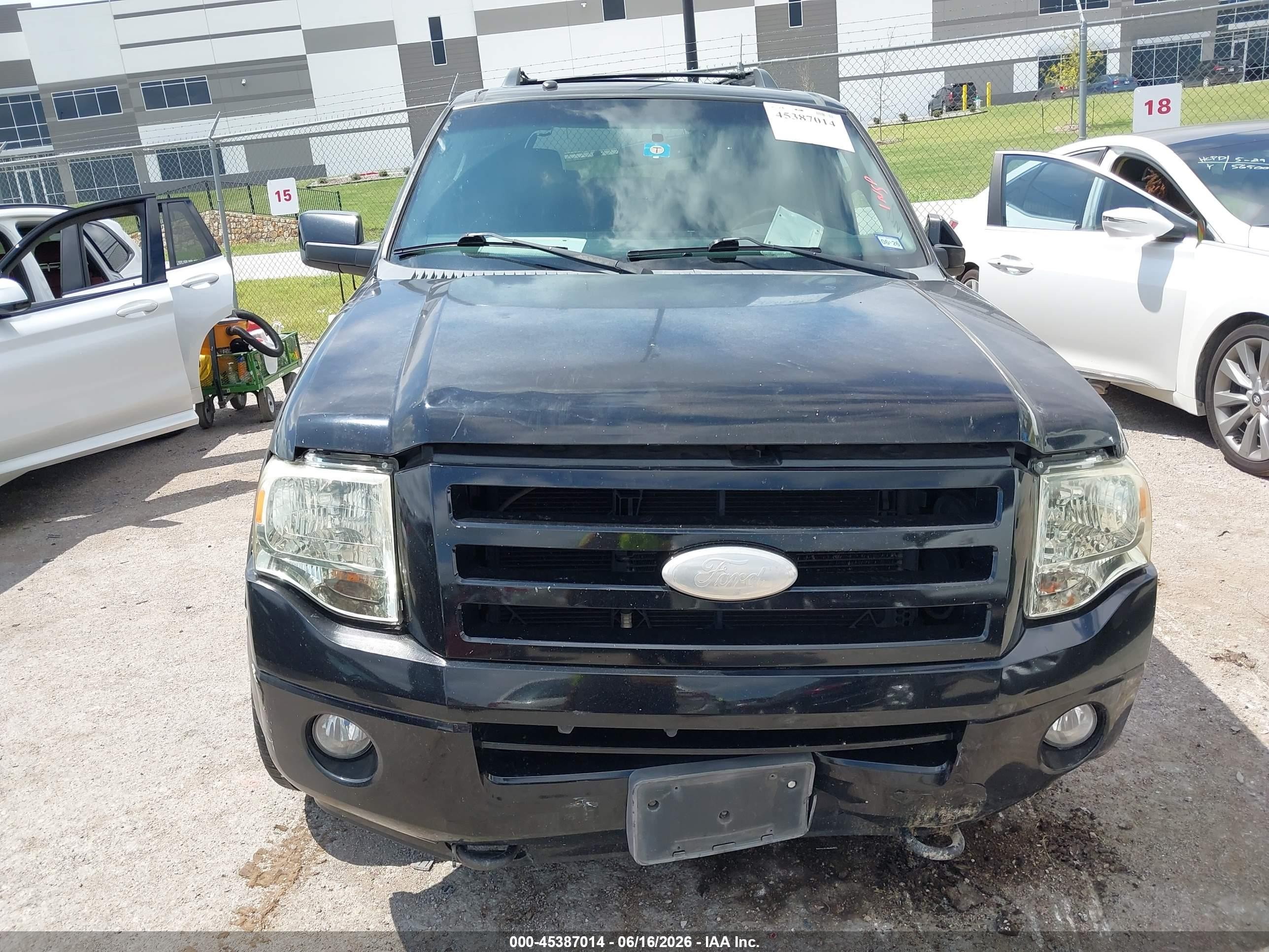 2008 Ford Expedition Limited Black vin: 1FMFU19588LA54753