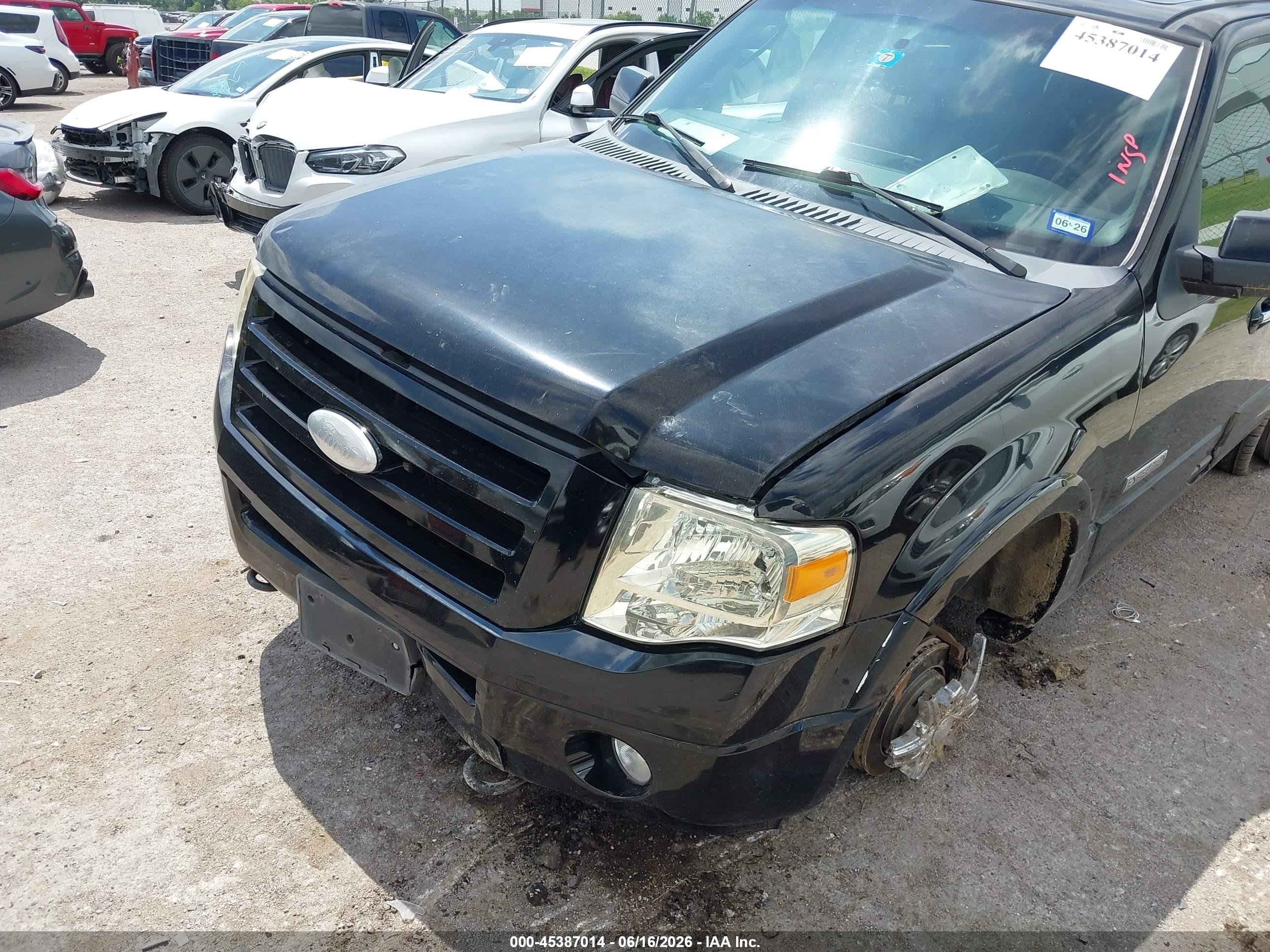 2008 Ford Expedition Limited Black vin: 1FMFU19588LA54753