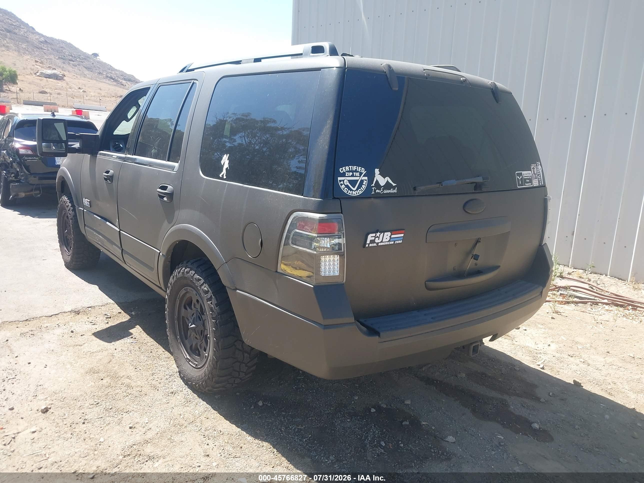 2008 Ford Expedition Limited Black vin: 1FMFU195X8LA08082