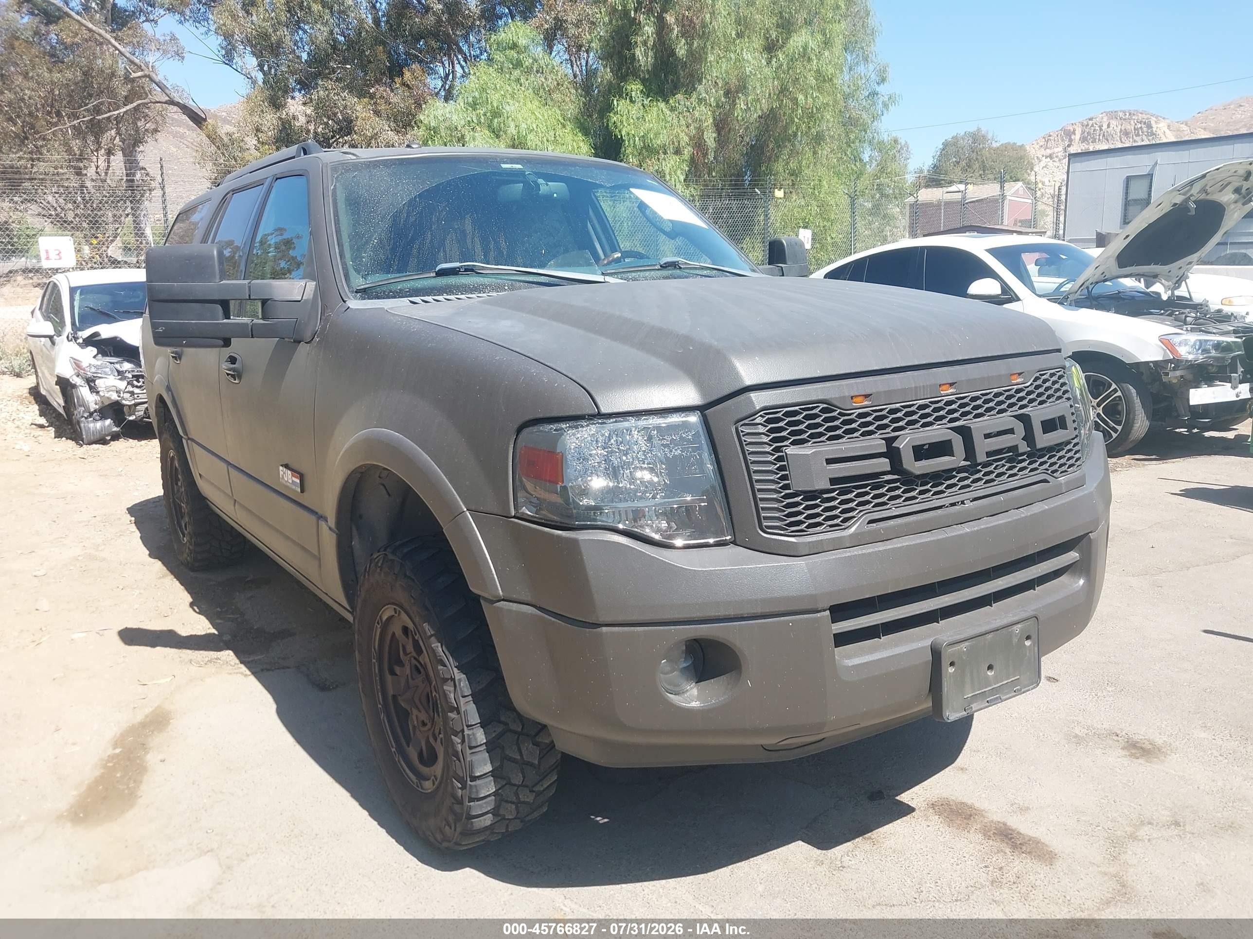 2008 Ford Expedition Limited Black vin: 1FMFU195X8LA08082