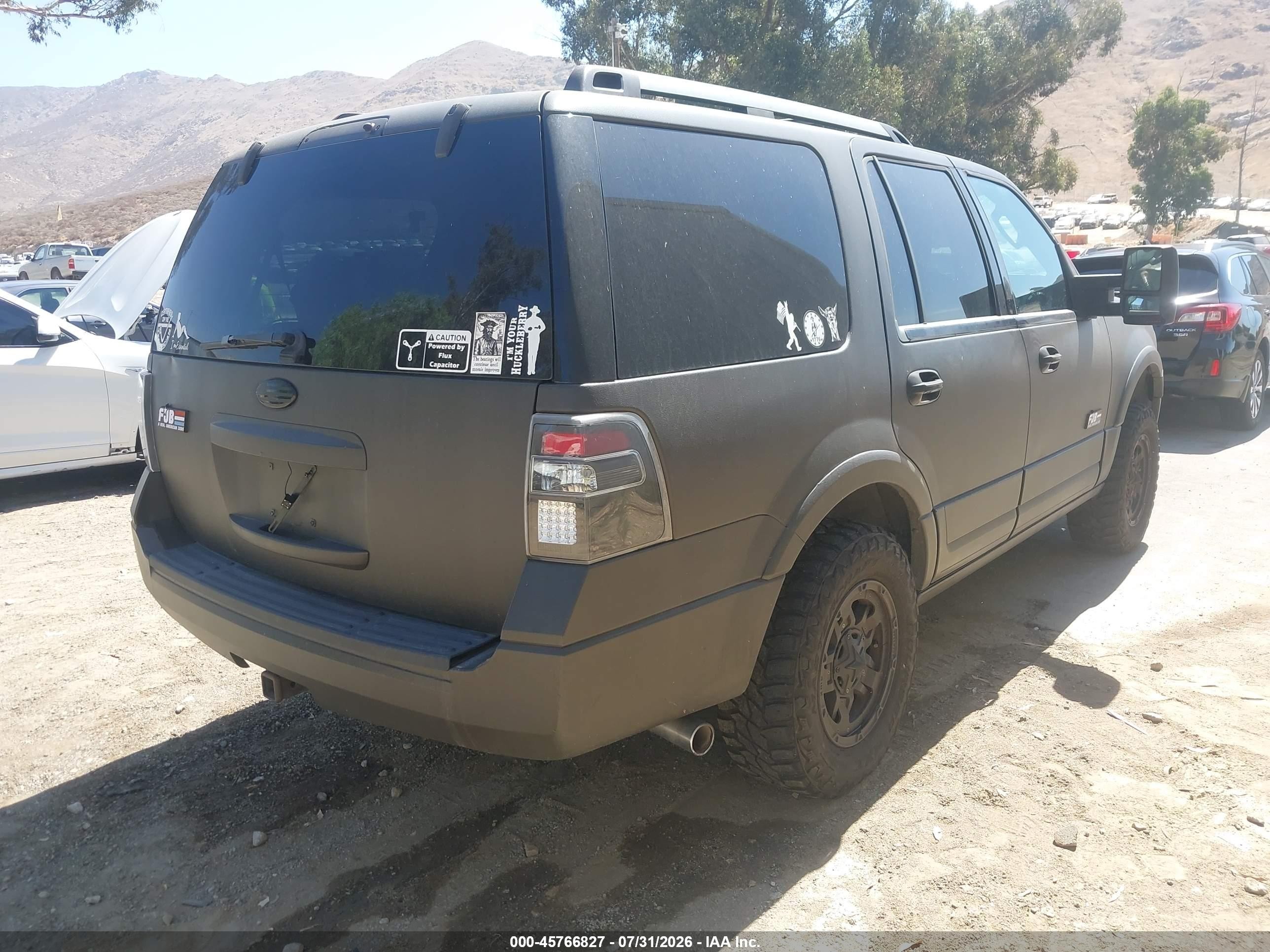 2008 Ford Expedition Limited Black vin: 1FMFU195X8LA08082