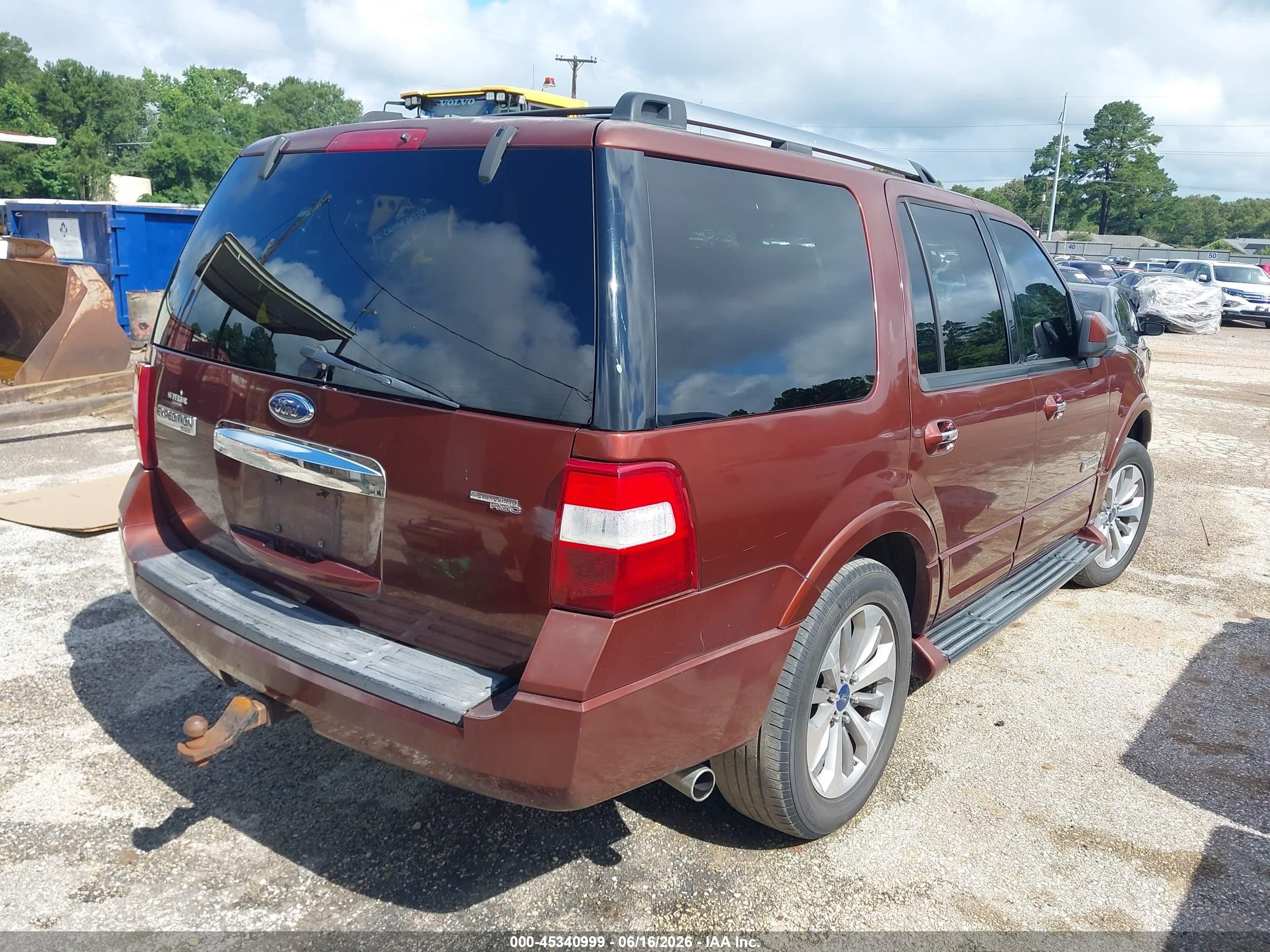 2008 Ford Expedition Limited Maroon vin: 1FMFU195X8LA34875