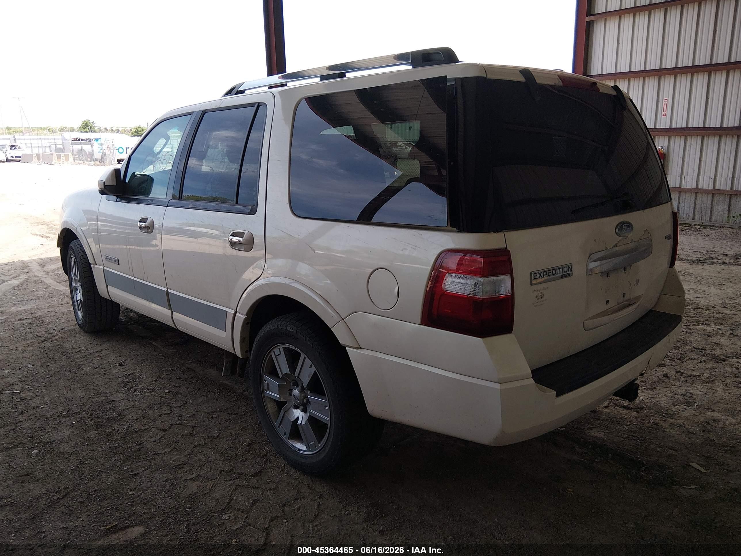 2007 Ford Expedition Limited White vin: 1FMFU20507LA12661