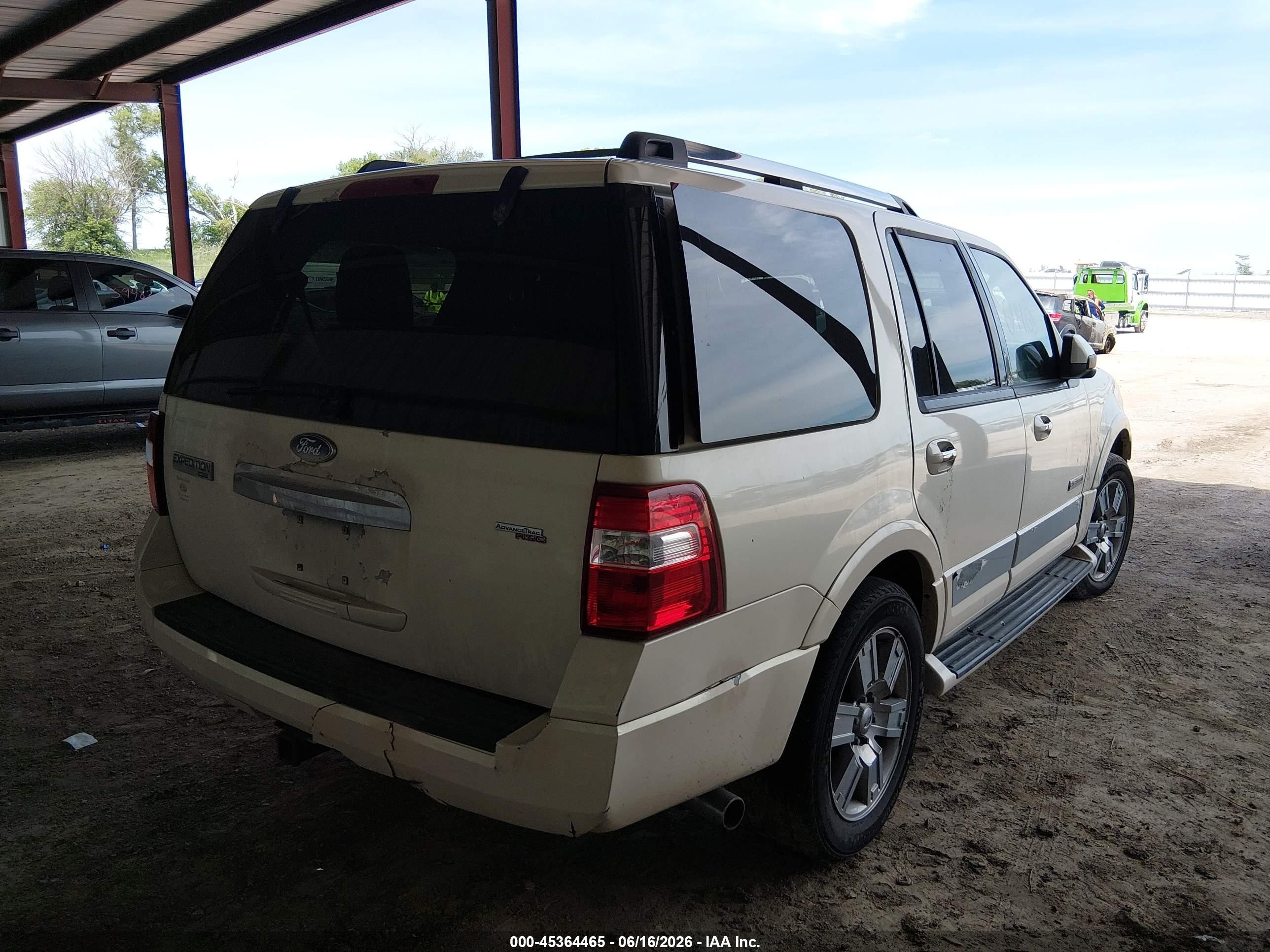 2007 Ford Expedition Limited White vin: 1FMFU20507LA12661