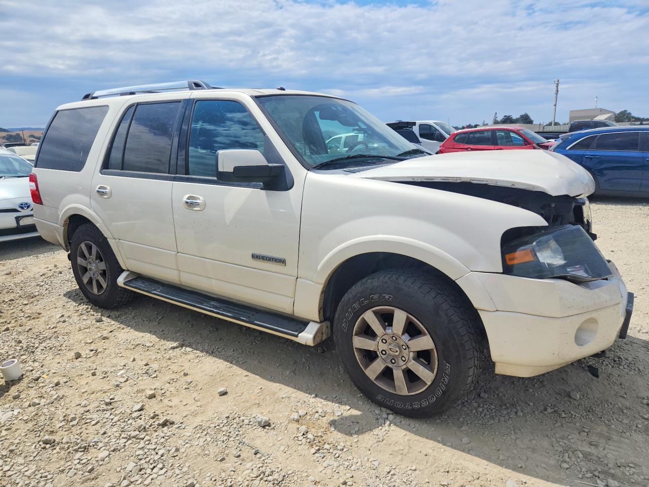 2008 Ford Expedition Limited White vin: 1FMFU20508LA54944