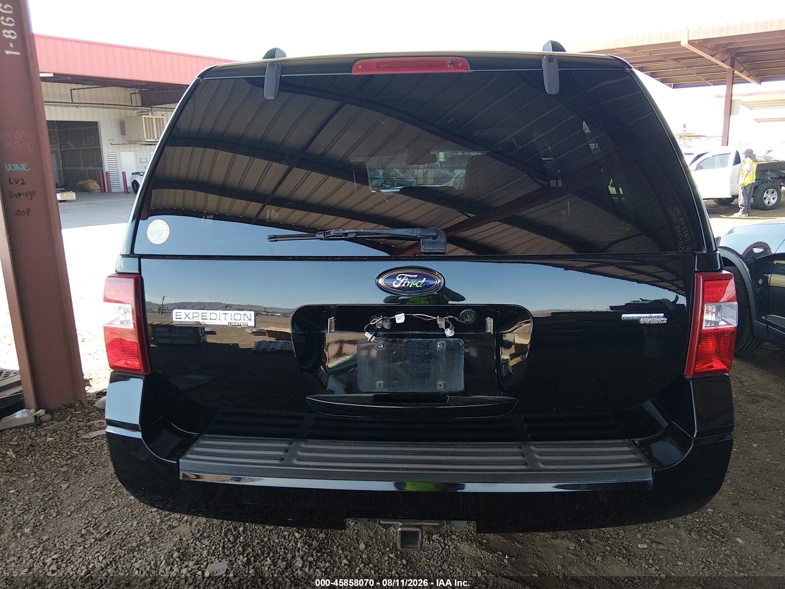 2008 Ford Expedition Limited Black vin: 1FMFU20518LA02027