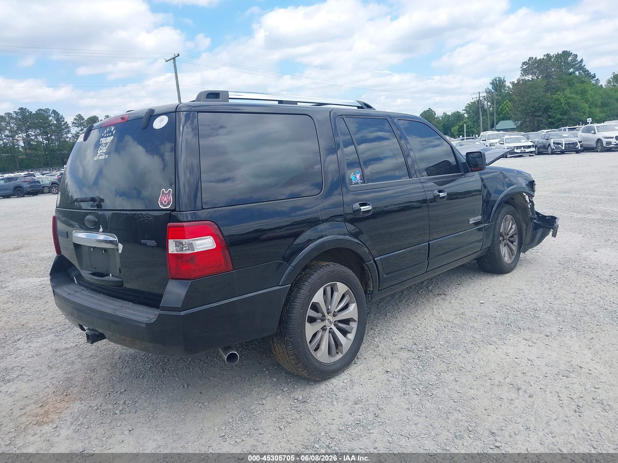2008 Ford Expedition Limited Black vin: 1FMFU20518LA34833