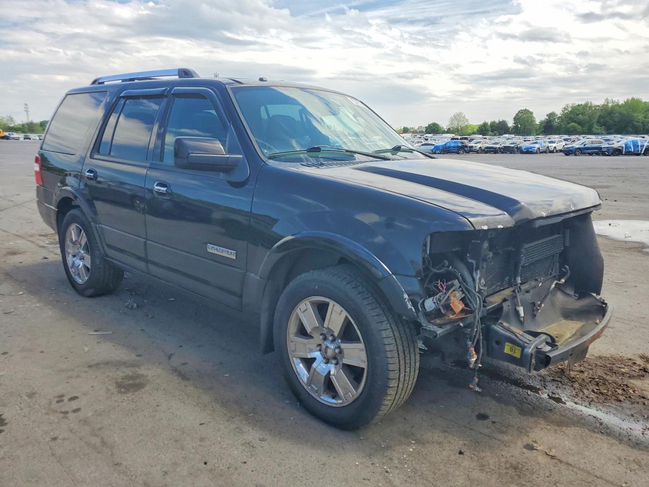 2008 Ford Expedition Limited Black vin: 1FMFU20518LA35660