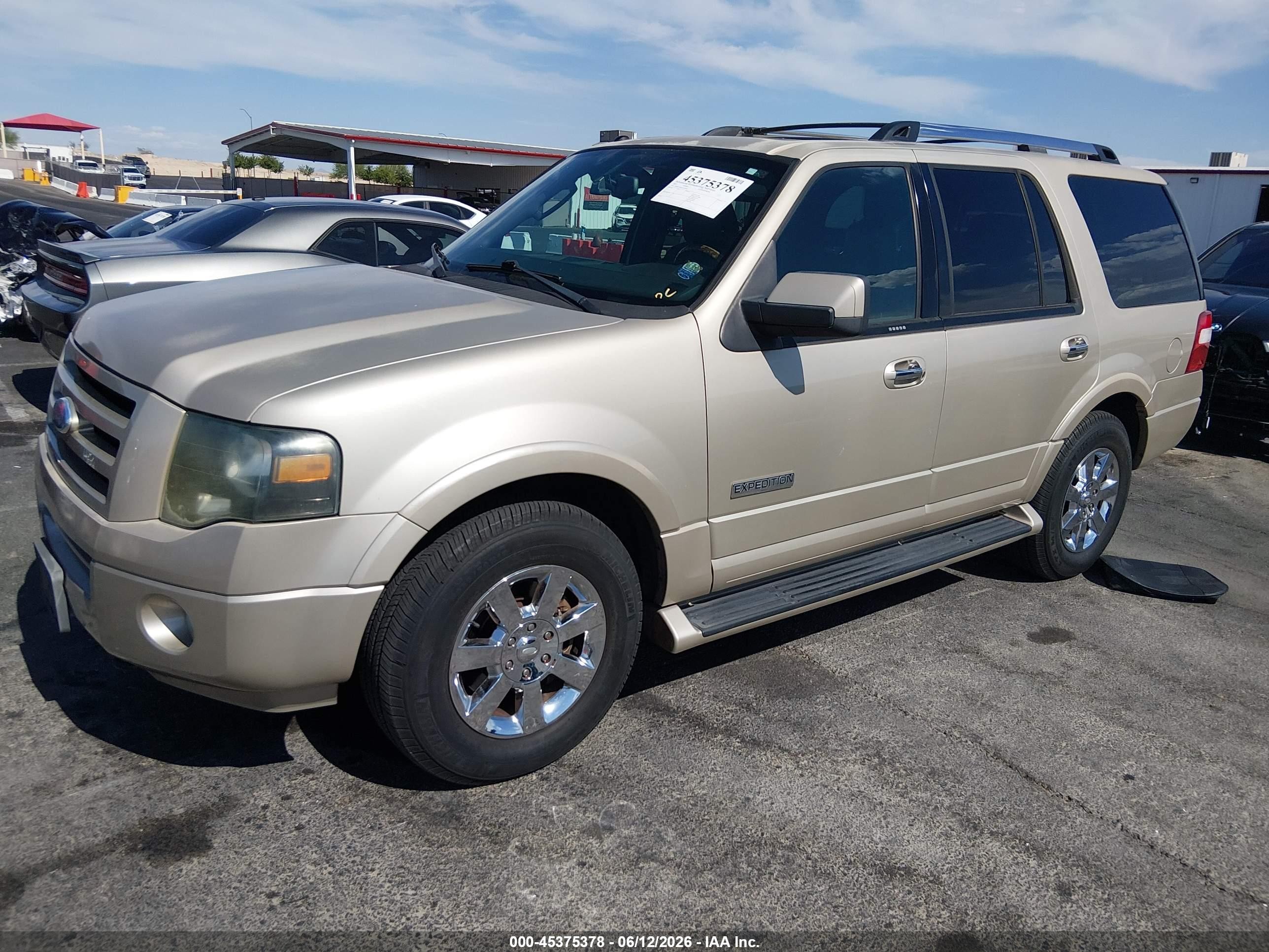 2007 Ford Expedition Limited Brown vin: 1FMFU20587LA44595