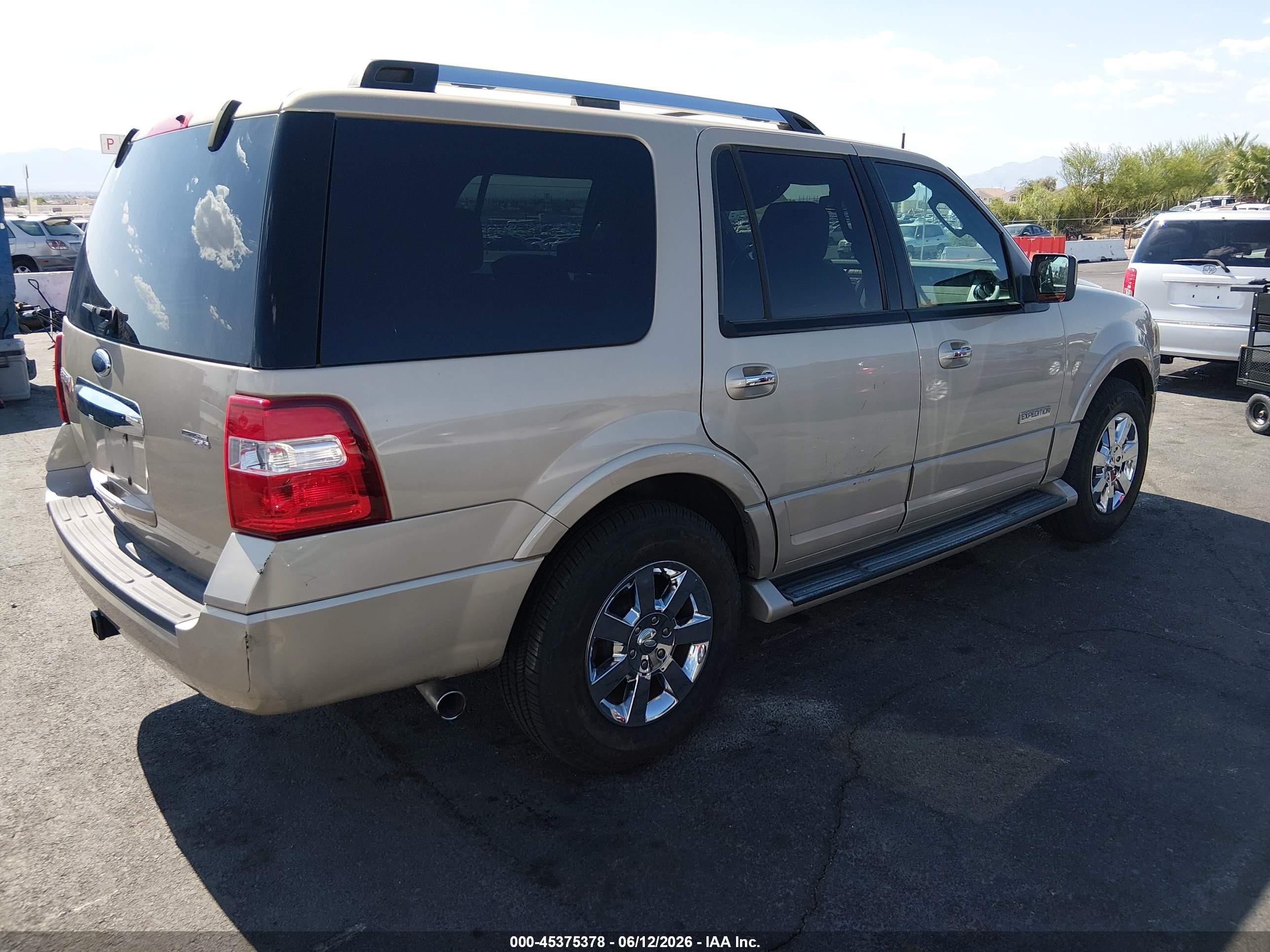 2007 Ford Expedition Limited Brown vin: 1FMFU20587LA44595