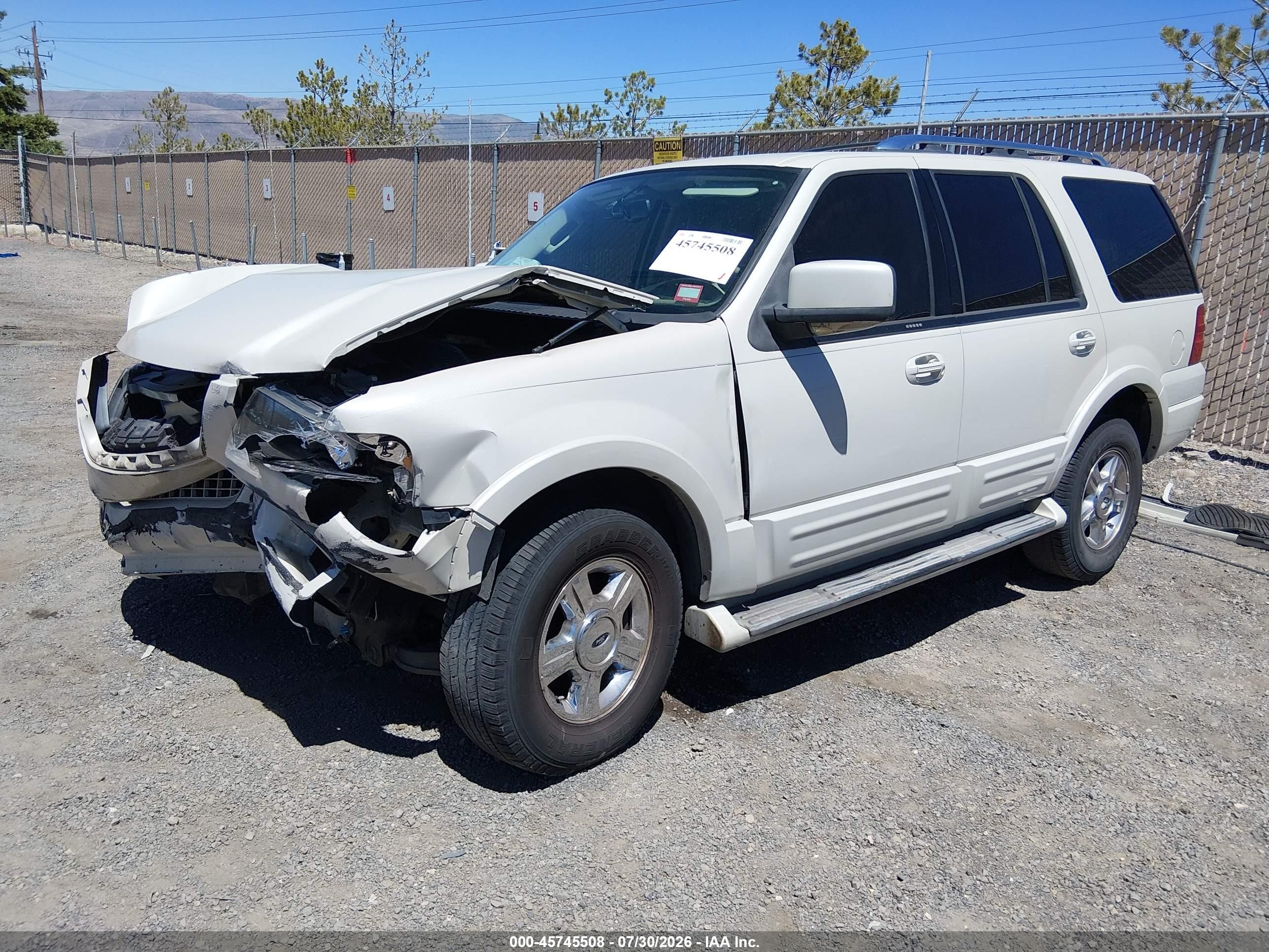 2006 Ford Expedition Limited Белый vin: 1FMFU20596LA37864