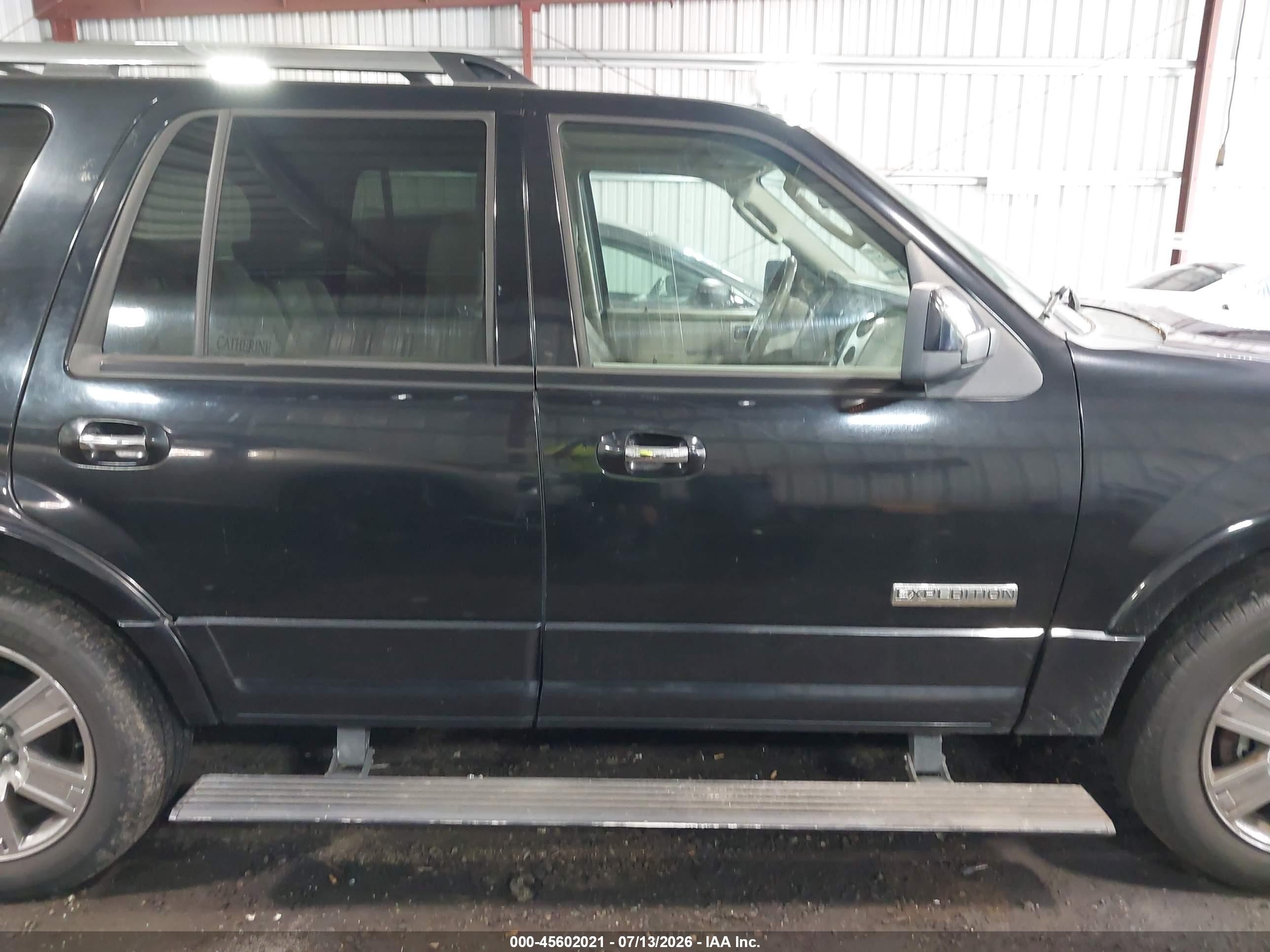 2008 Ford Expedition Limited Black vin: 1FMFU20598LA48964