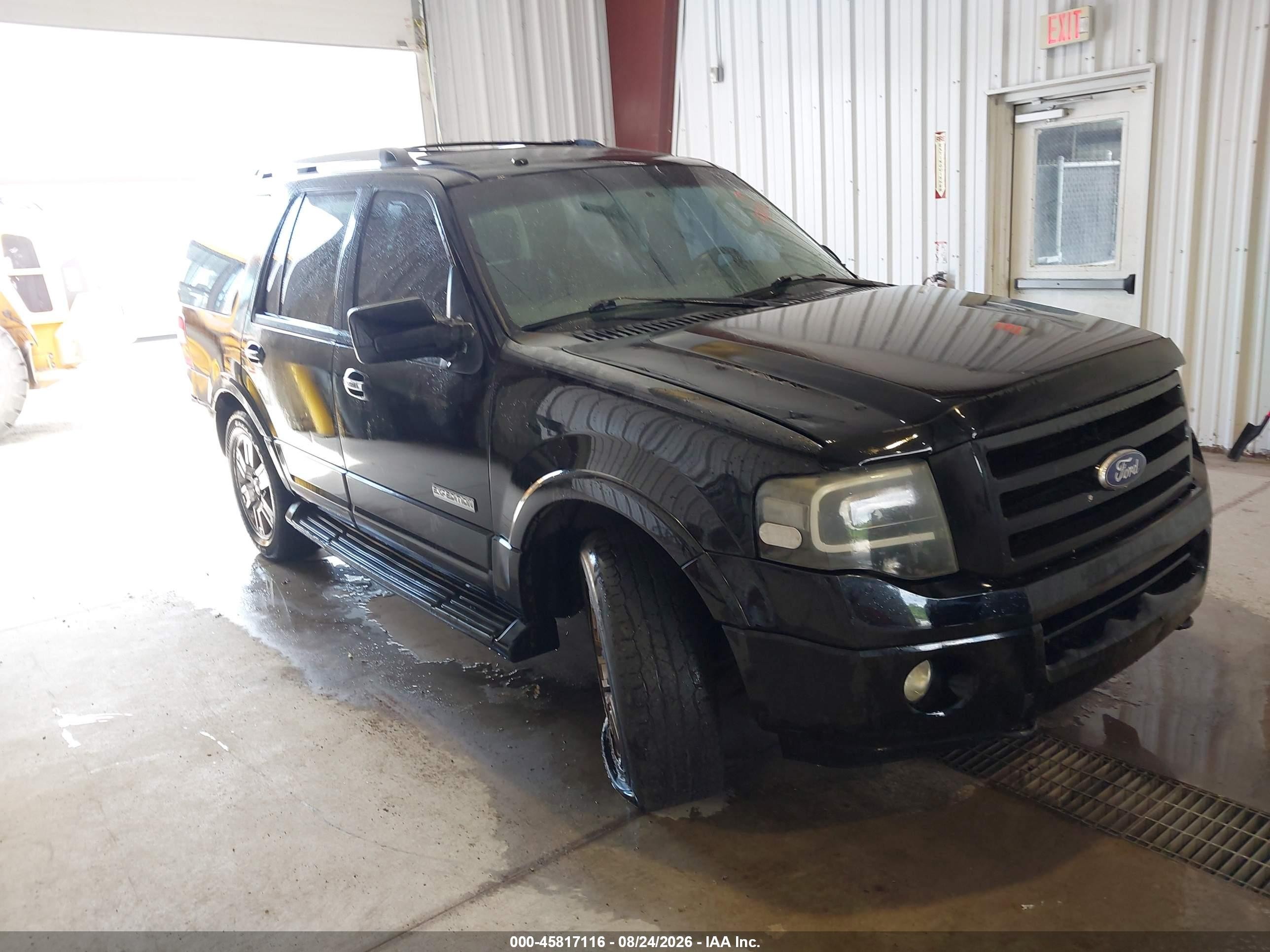 2008 Ford Expedition Limited Black vin: 1FMFU205X8LA37309