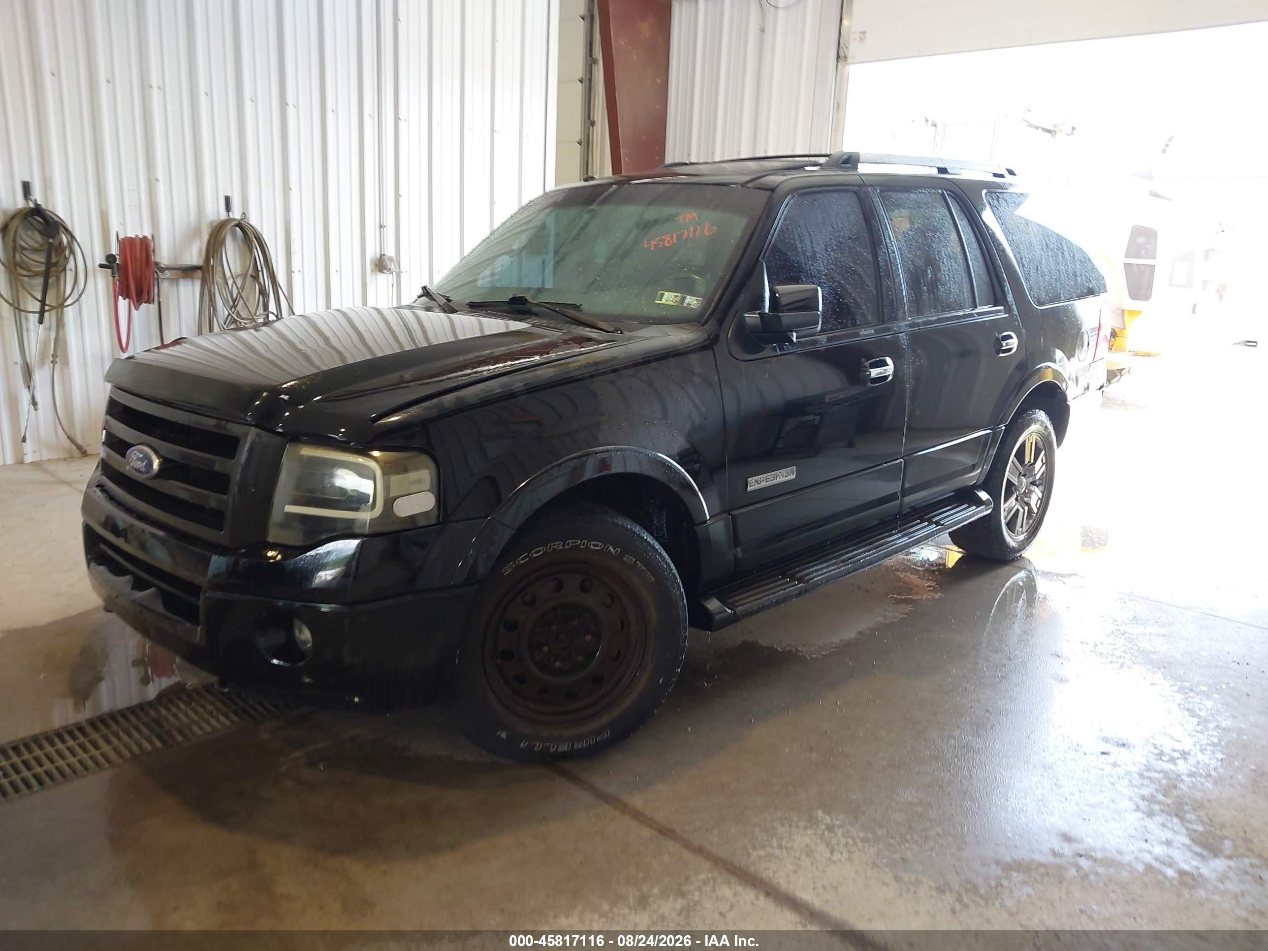 2008 Ford Expedition Limited Black vin: 1FMFU205X8LA37309