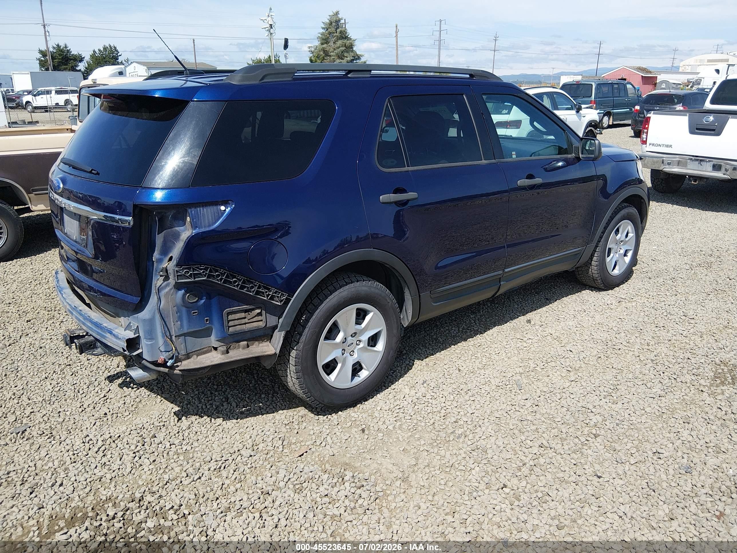 2011 Ford Explorer   Blue vin: 1FMHK7B83BGA43391