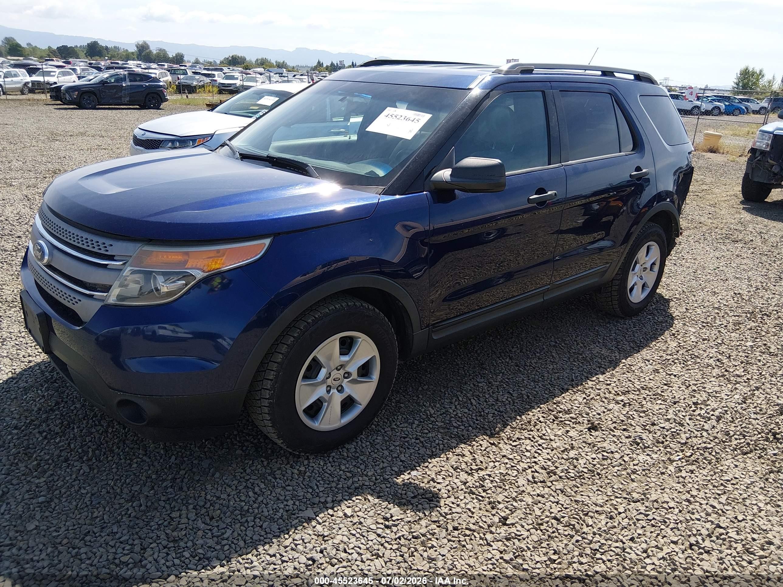 2011 Ford Explorer   Blue vin: 1FMHK7B83BGA43391