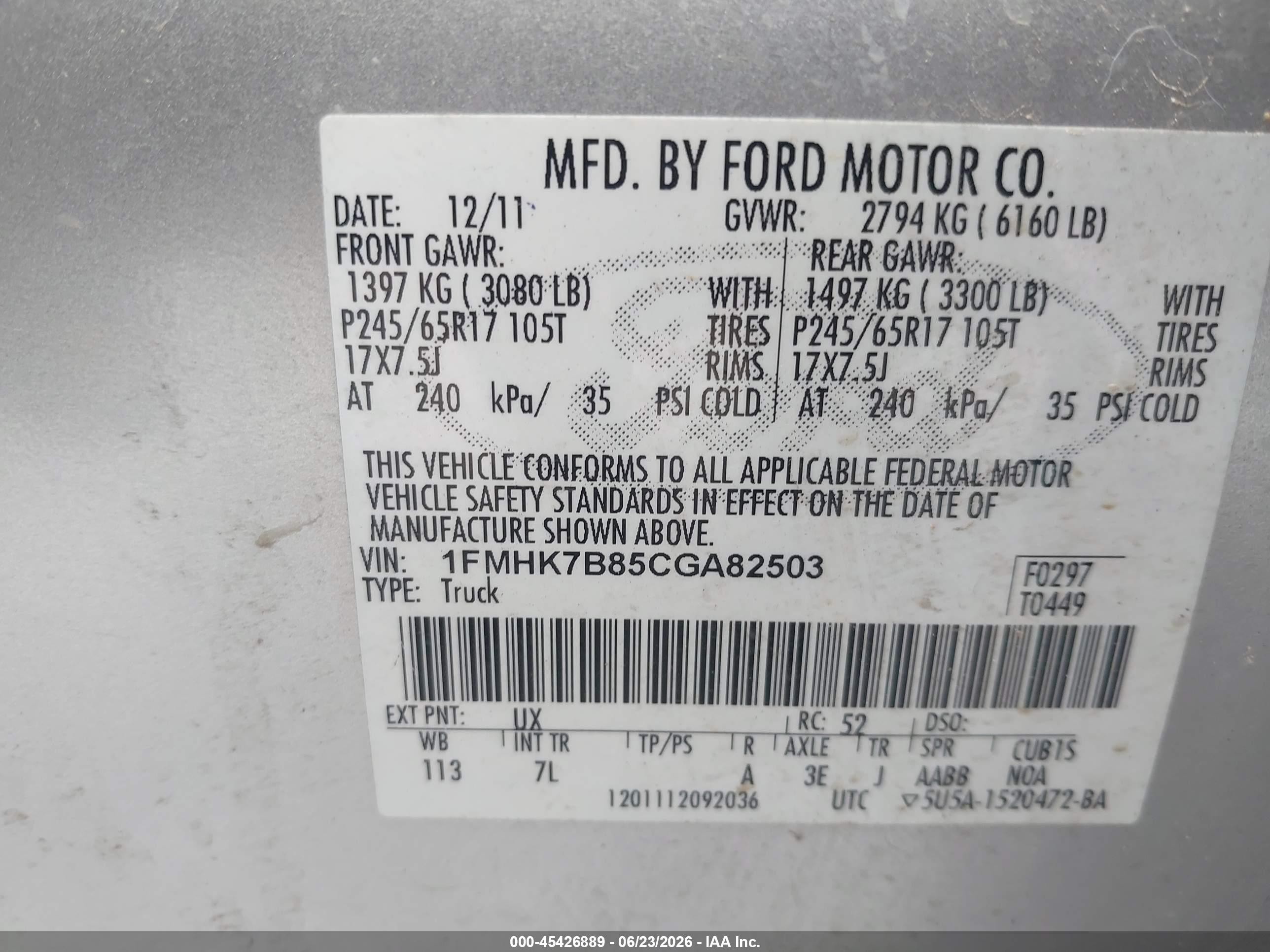 2012 Ford Explorer   Silver vin: 1FMHK7B85CGA82503