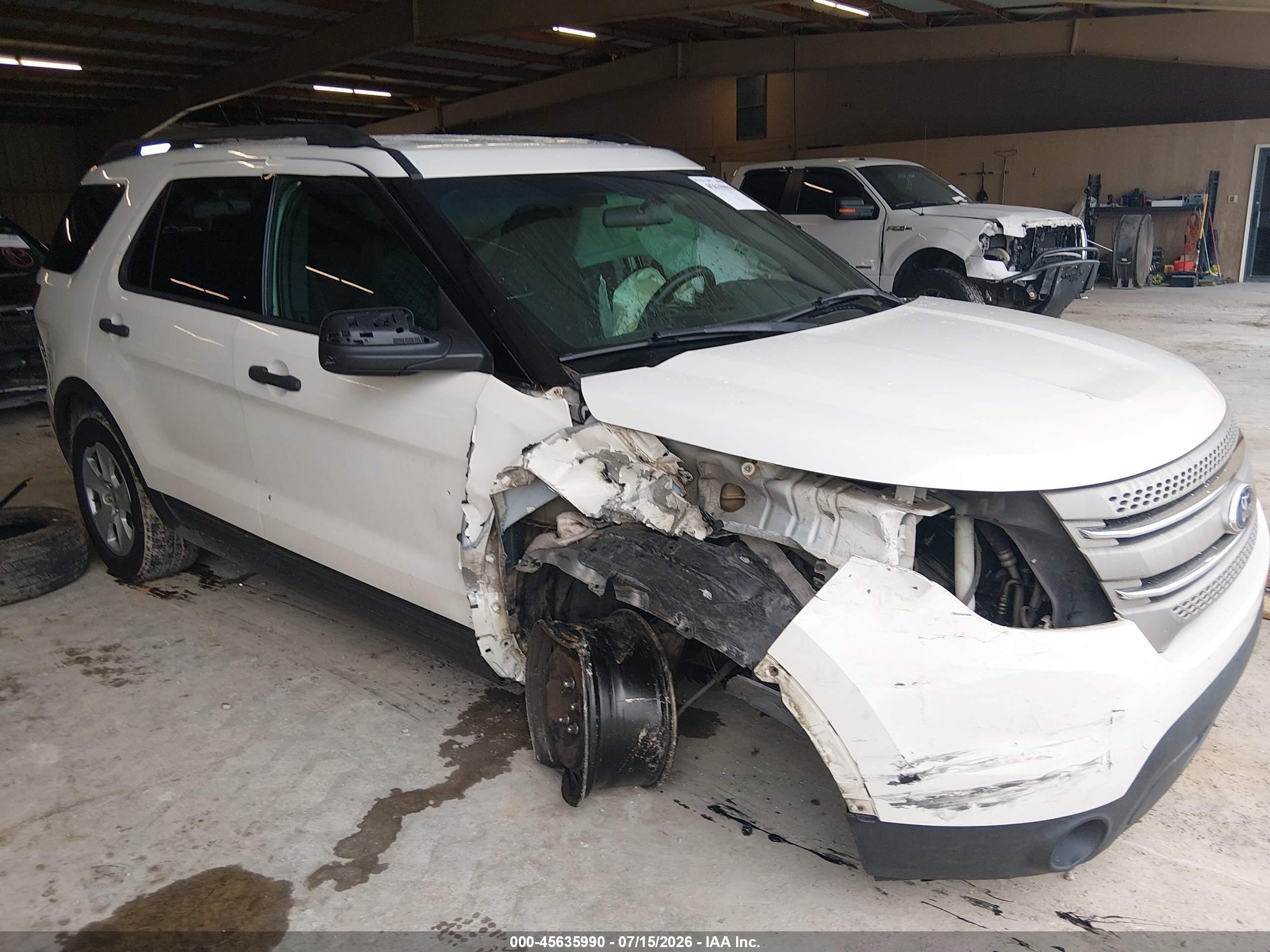 2012 Ford Explorer   White vin: 1FMHK7B8XCGA51909