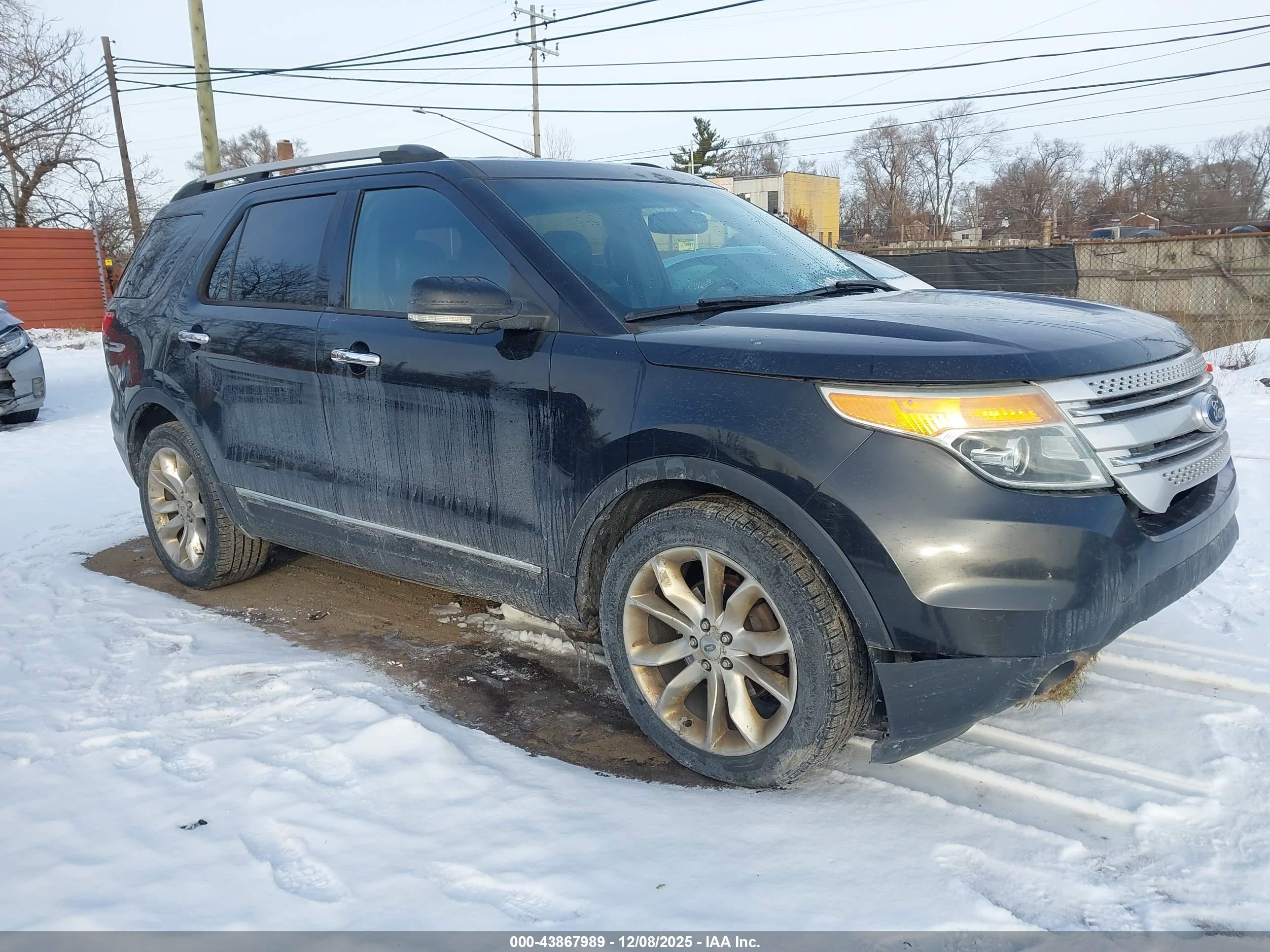 2011 Ford Explorer Xlt Black vin: 1FMHK7D80BGA50165