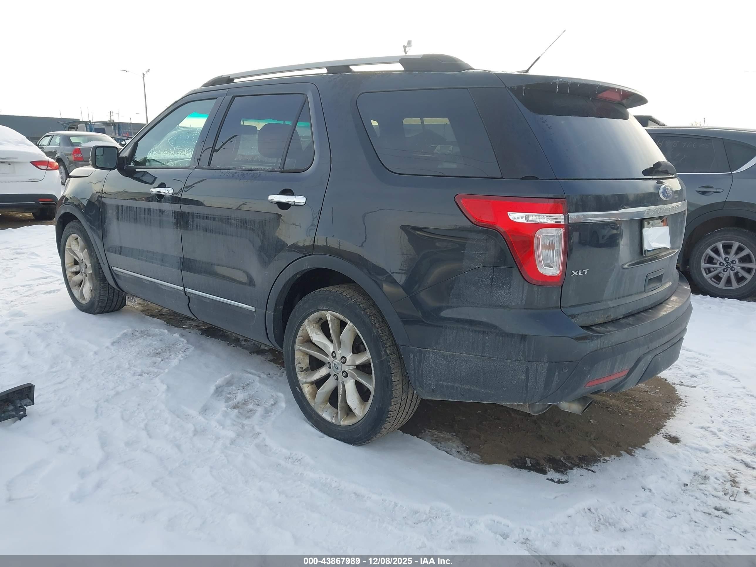2011 Ford Explorer Xlt Black vin: 1FMHK7D80BGA50165