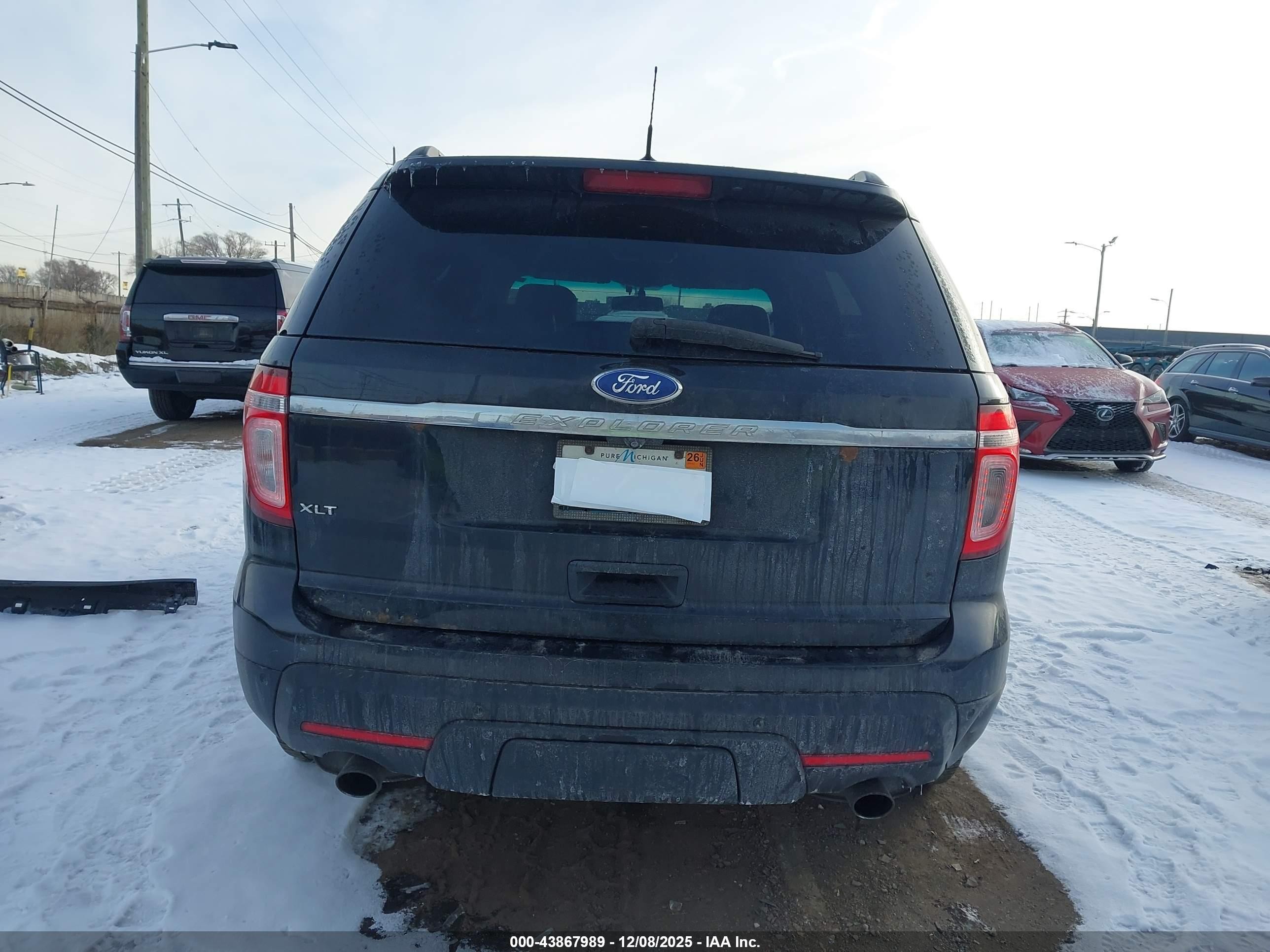 2011 Ford Explorer Xlt Black vin: 1FMHK7D80BGA50165
