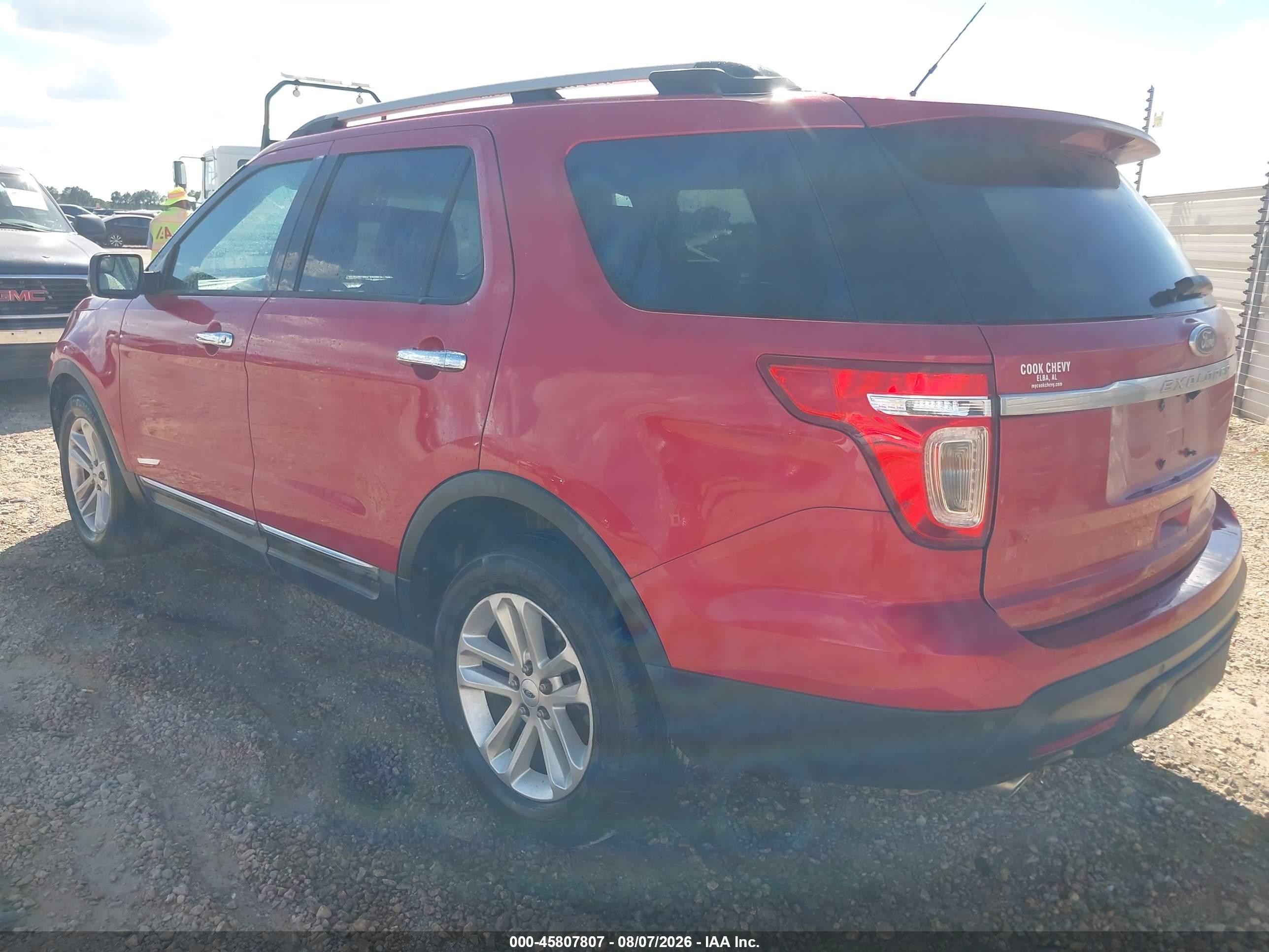 2012 Ford Explorer Xlt Red vin: 1FMHK7D80CGA98492