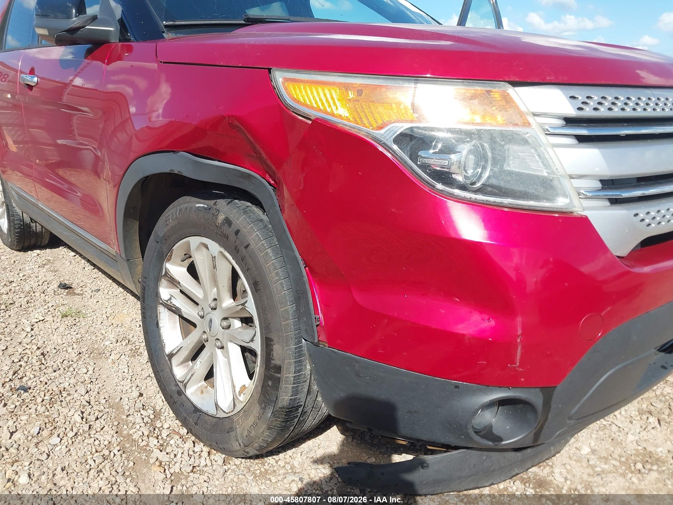 2012 Ford Explorer Xlt Red vin: 1FMHK7D80CGA98492