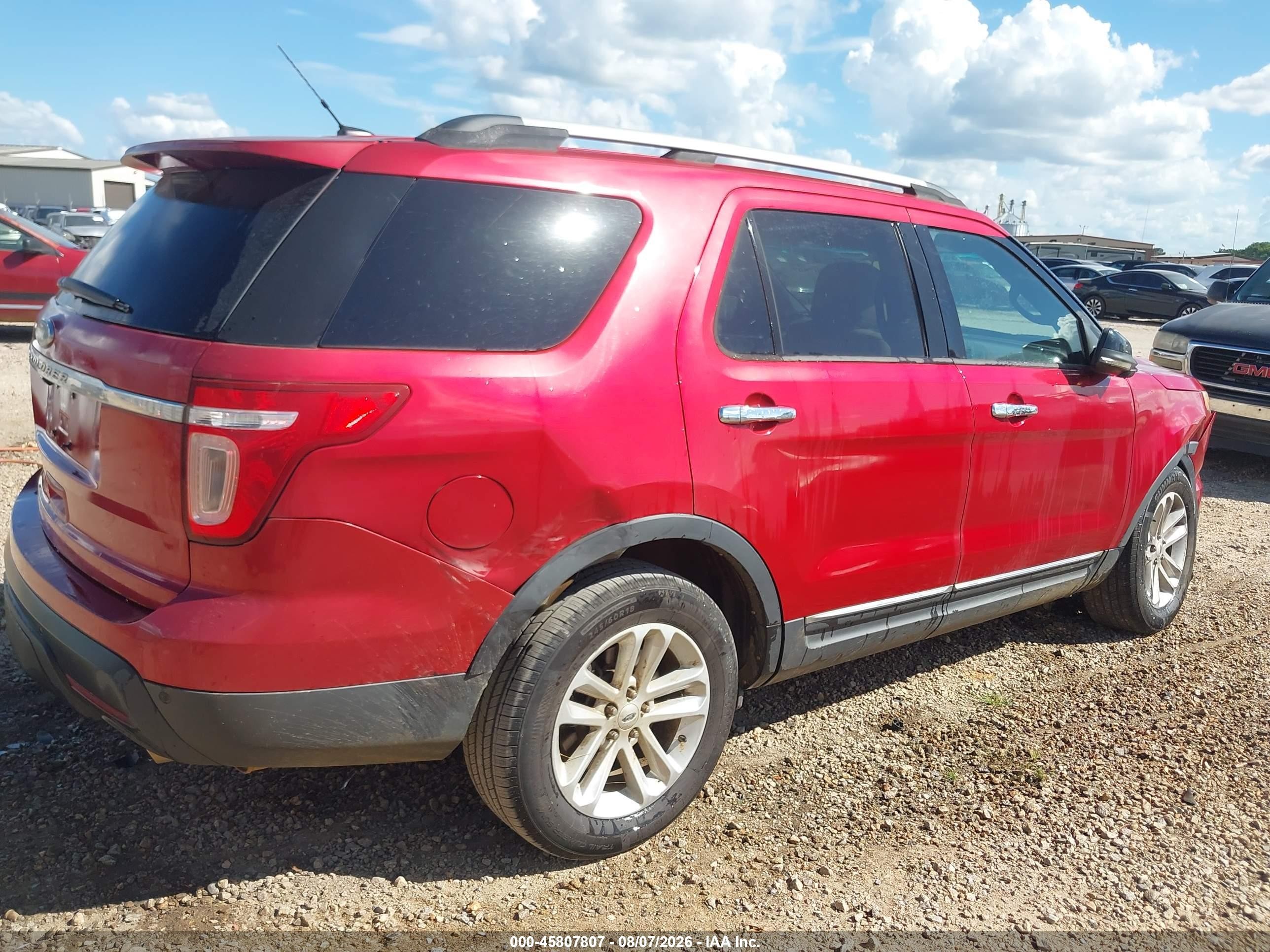 2012 Ford Explorer Xlt Red vin: 1FMHK7D80CGA98492