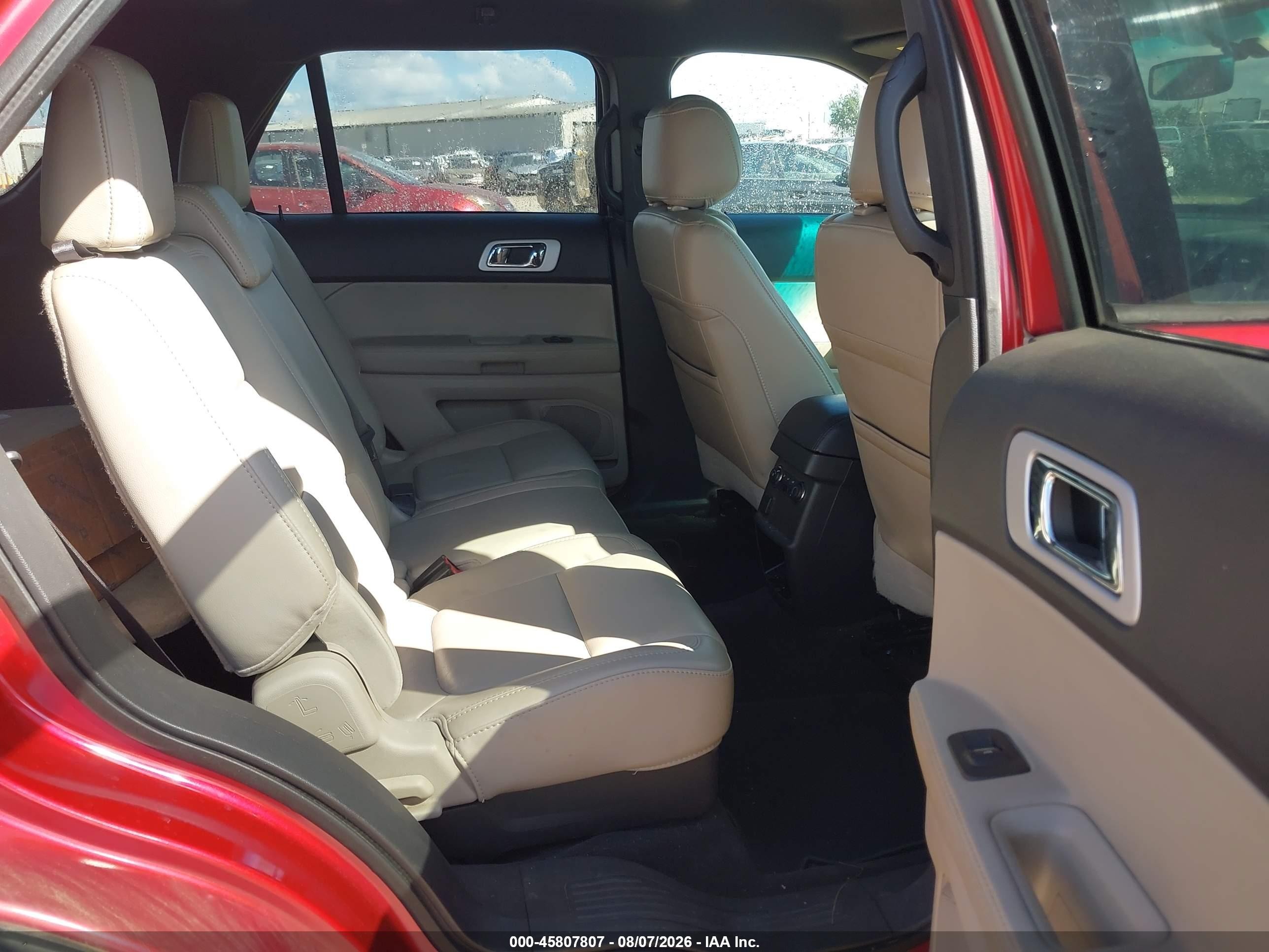 2012 Ford Explorer Xlt Red vin: 1FMHK7D80CGA98492