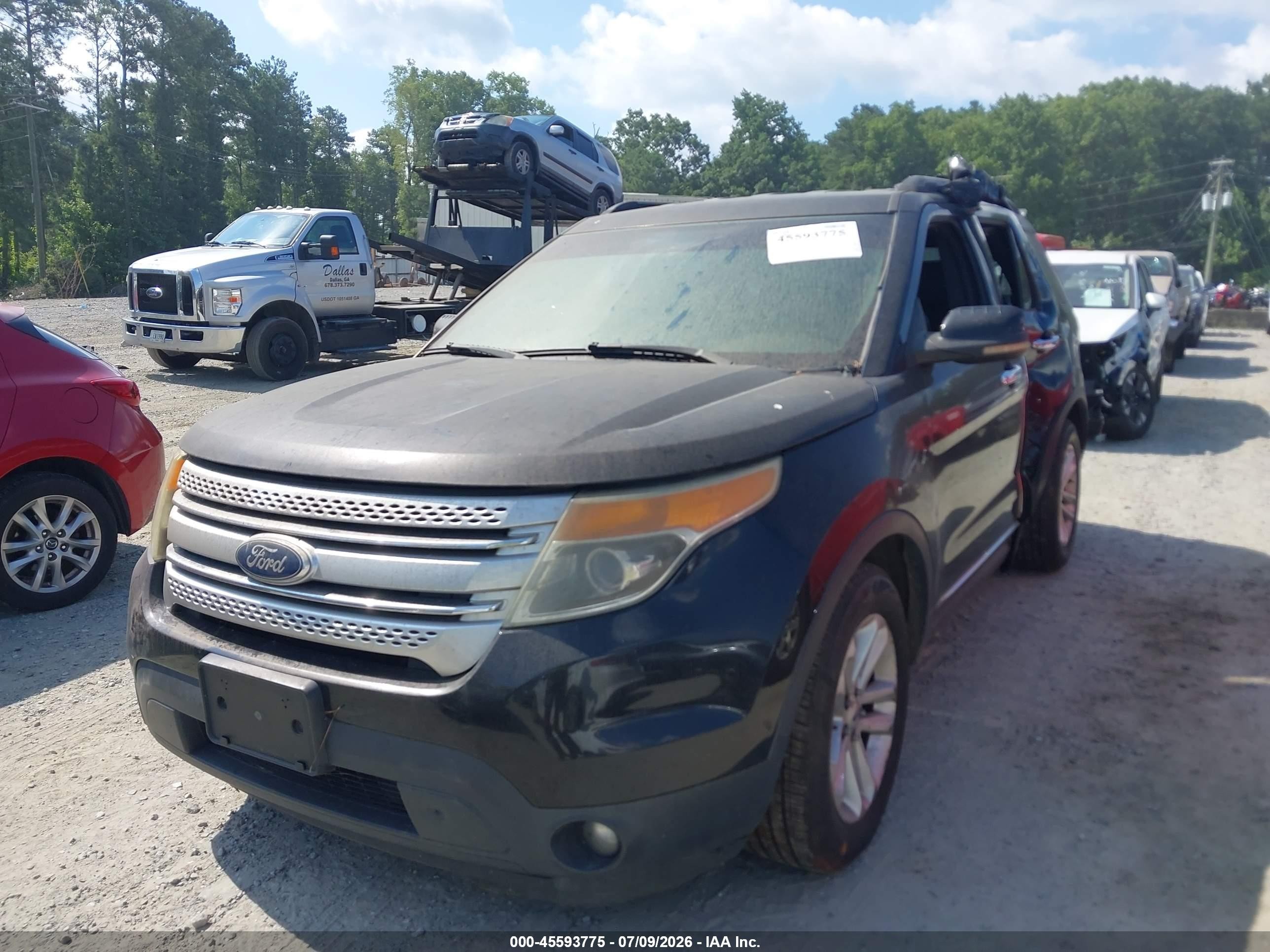 2012 Ford Explorer Xlt Черный vin: 1FMHK7D81CGA05219