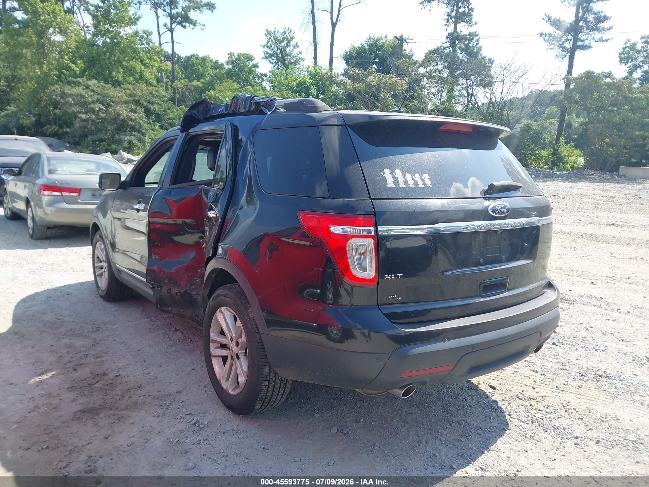2012 Ford Explorer Xlt Черный vin: 1FMHK7D81CGA05219