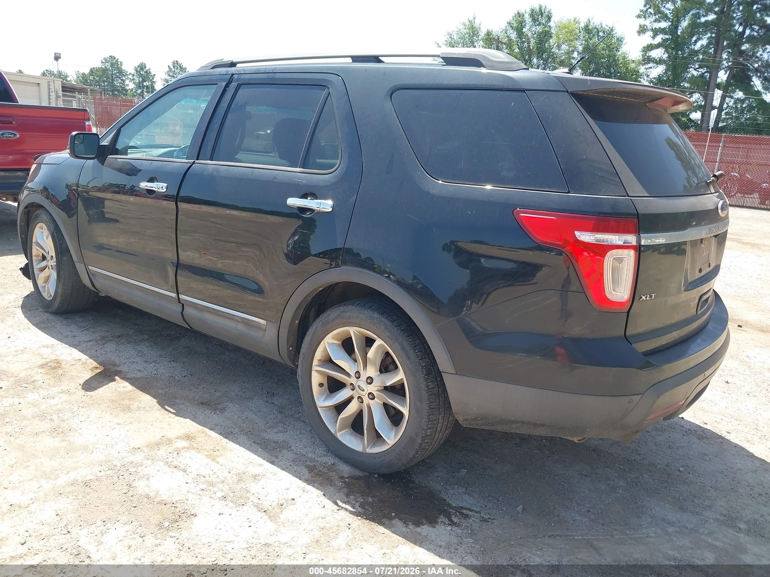2012 Ford Explorer Xlt Black vin: 1FMHK7D81CGA12977