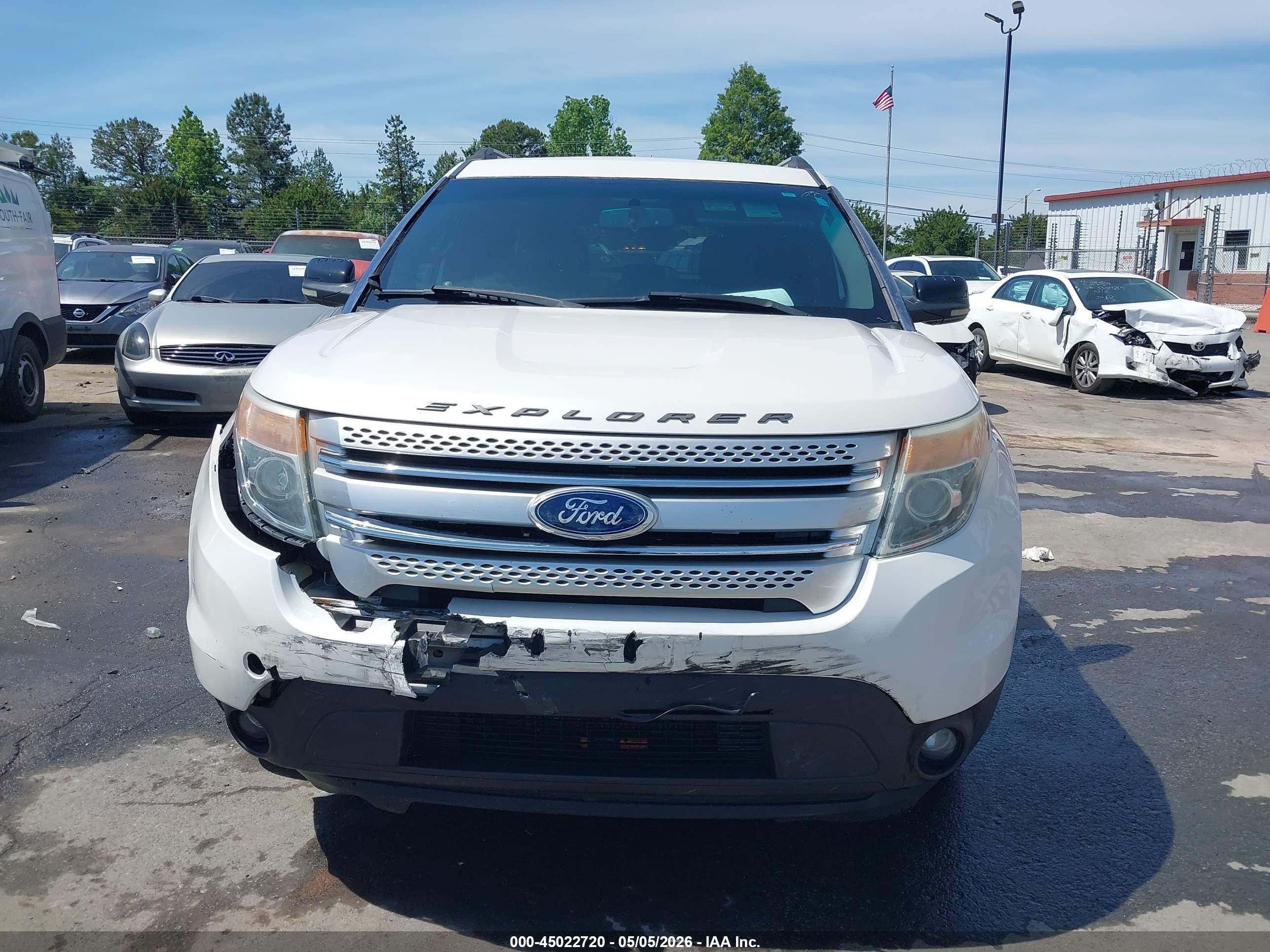 2012 Ford Explorer Xlt White vin: 1FMHK7D81CGA18312