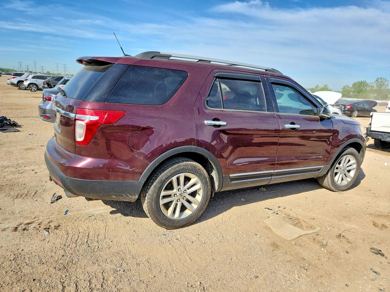 2011 Ford Explorer Xlt Maroon vin: 1FMHK7D82BGA31309