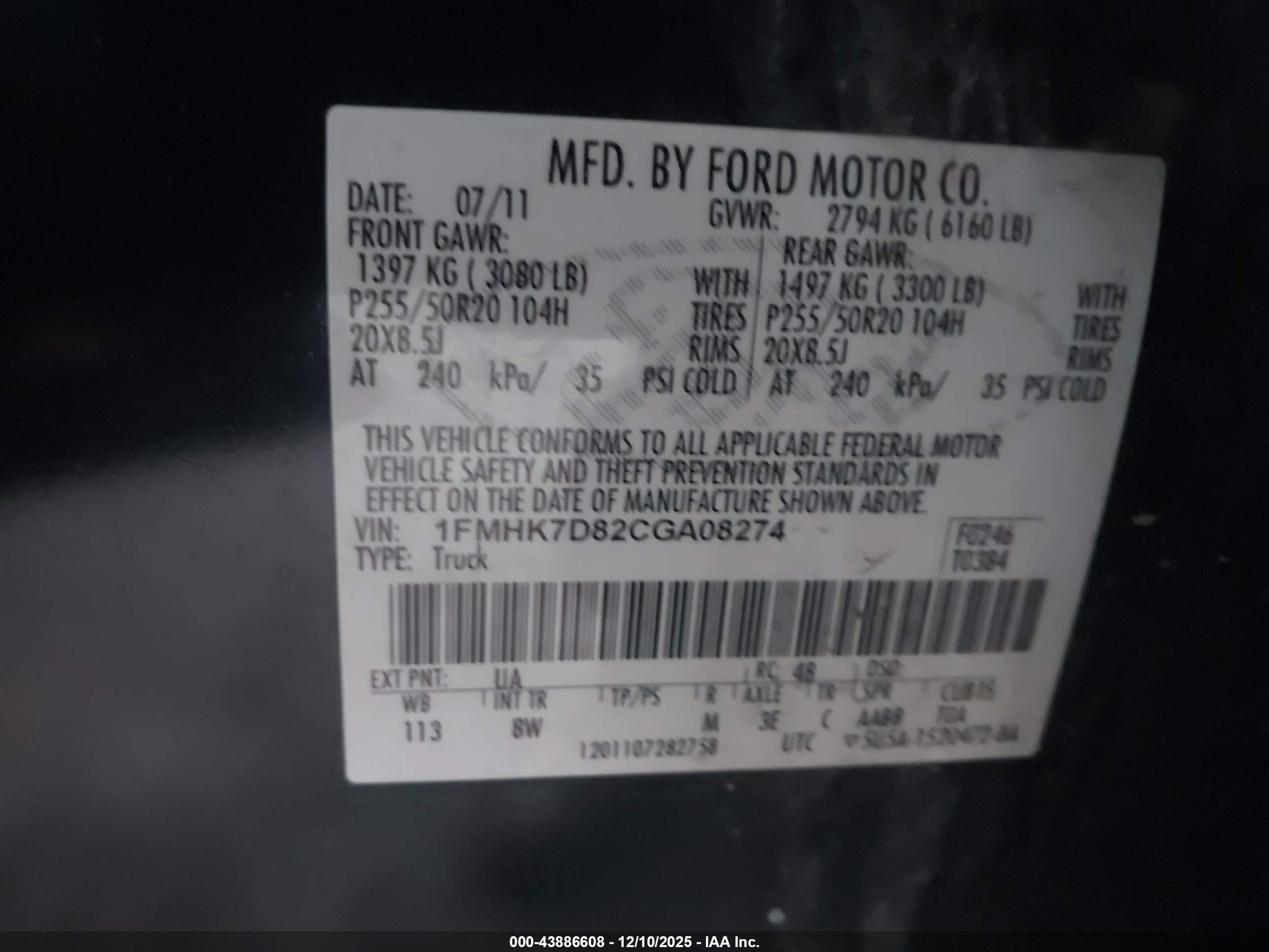 2012 Ford Explorer Xlt Black vin: 1FMHK7D82CGA08274