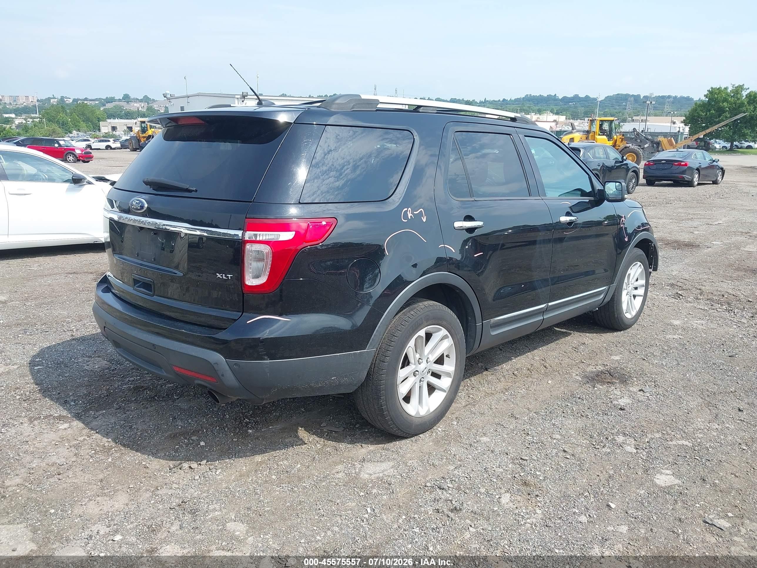 2012 Ford Explorer Xlt Black vin: 1FMHK7D82CGA11224