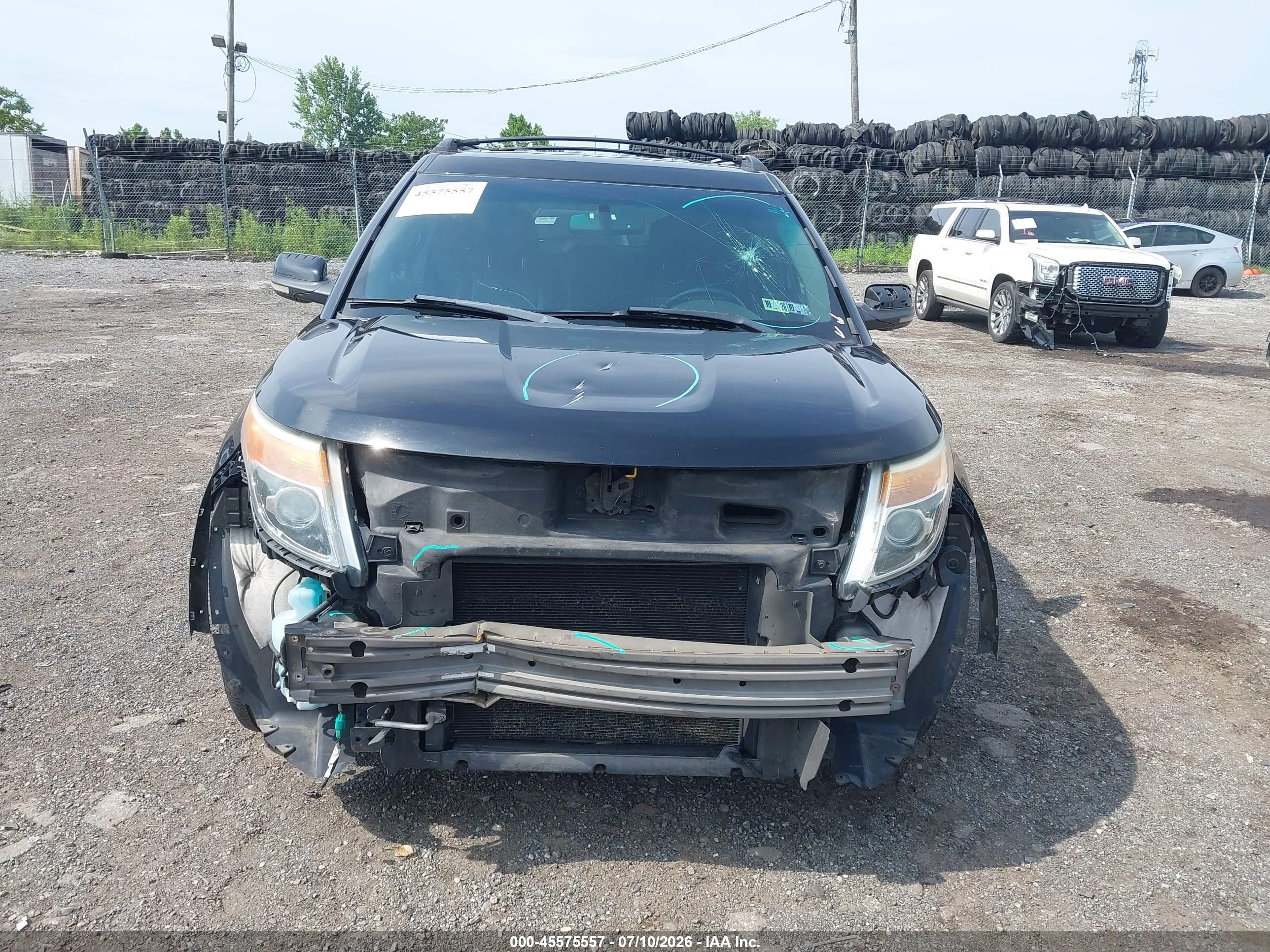 2012 Ford Explorer Xlt Black vin: 1FMHK7D82CGA11224