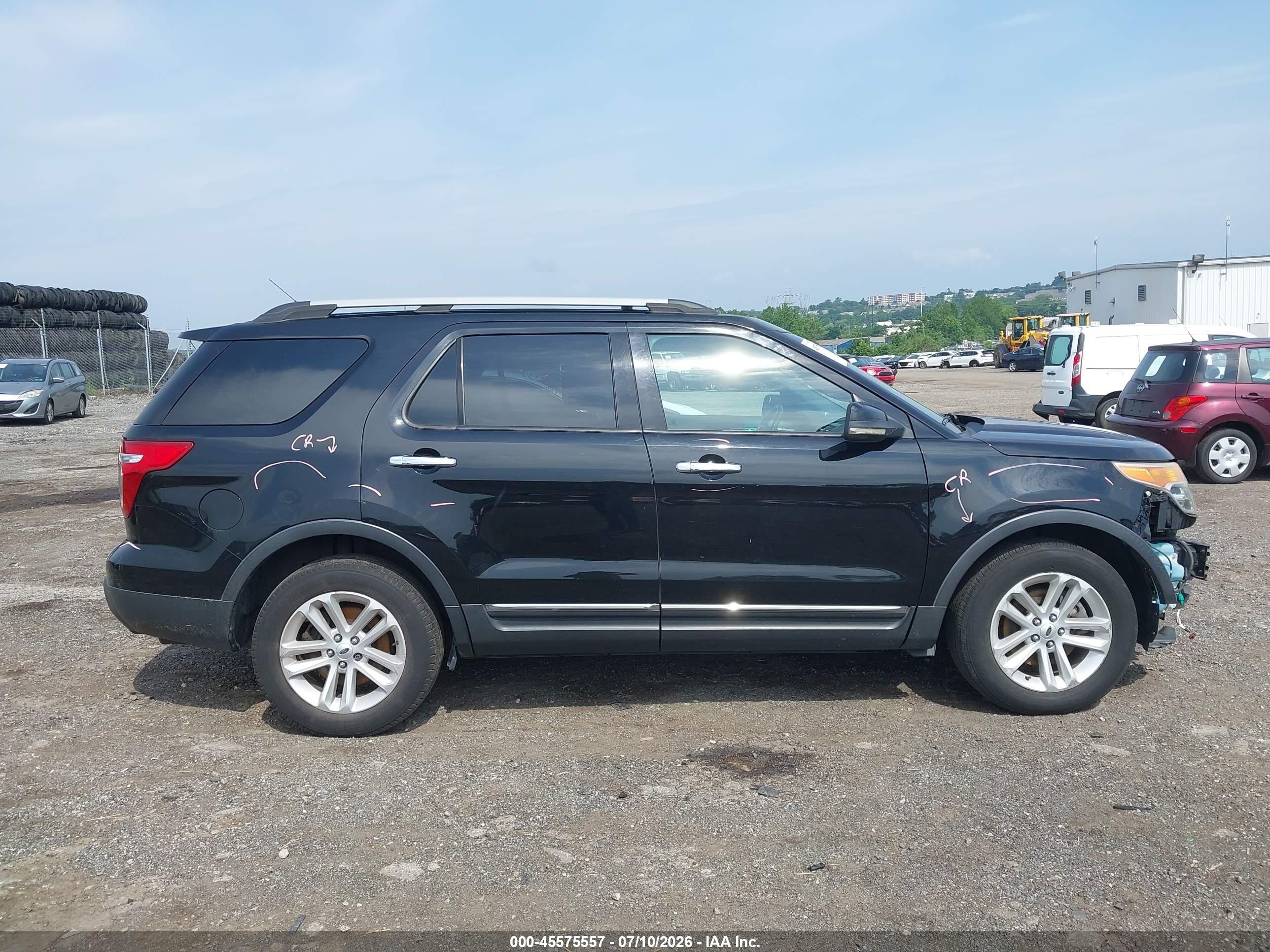 2012 Ford Explorer Xlt Black vin: 1FMHK7D82CGA11224