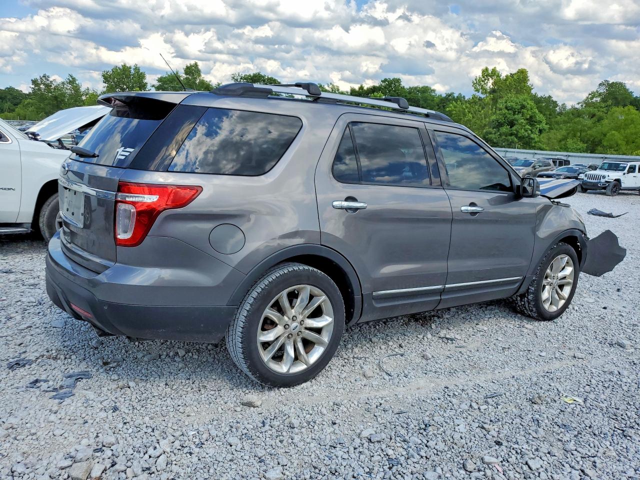 2012 Ford Explorer Xlt Gray vin: 1FMHK7D82CGA12745