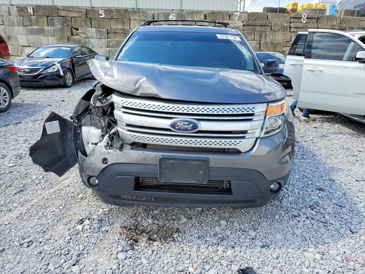 2012 Ford Explorer Xlt Gray vin: 1FMHK7D82CGA12745