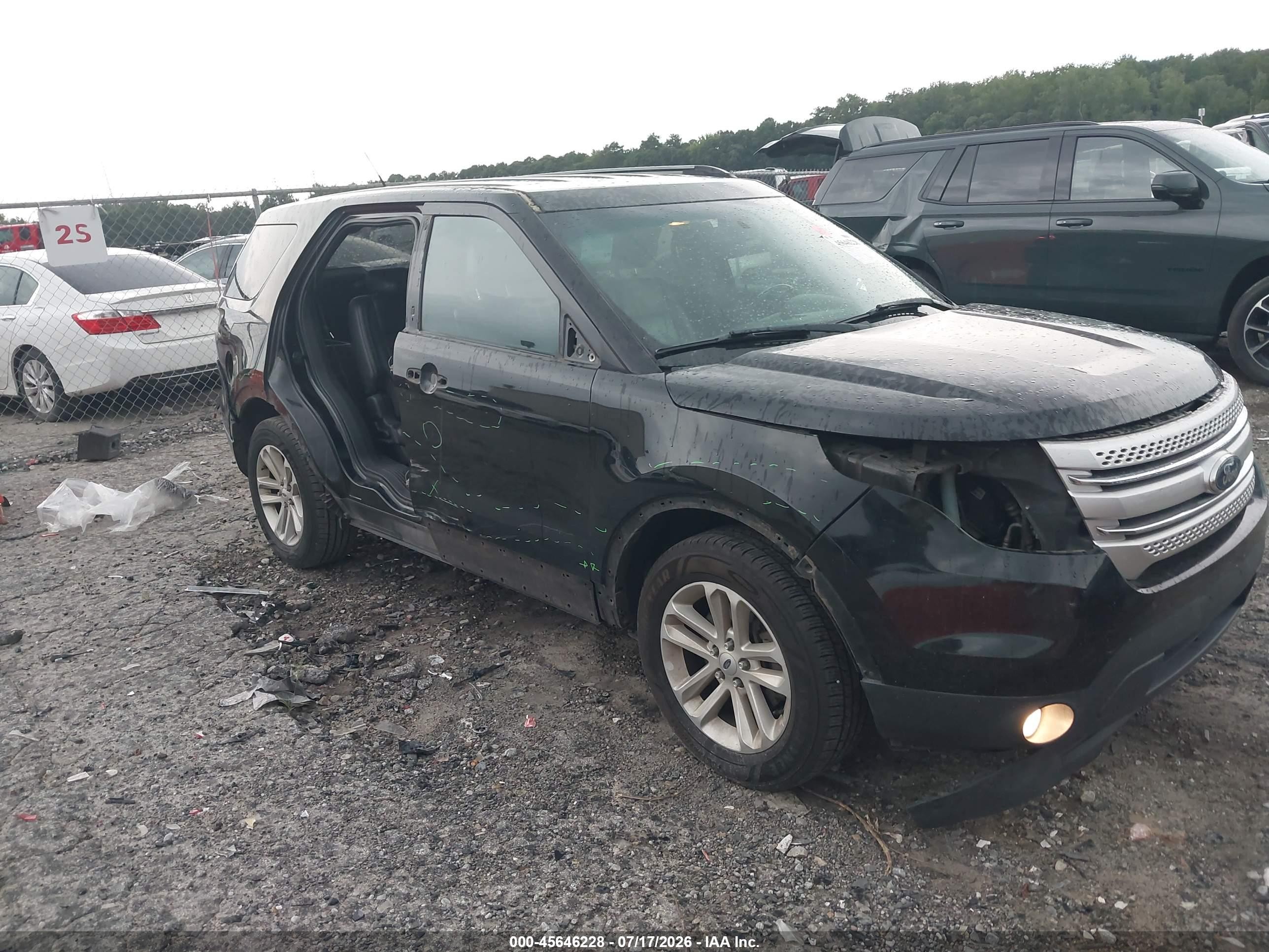2012 Ford Explorer Xlt Black vin: 1FMHK7D82CGA32784