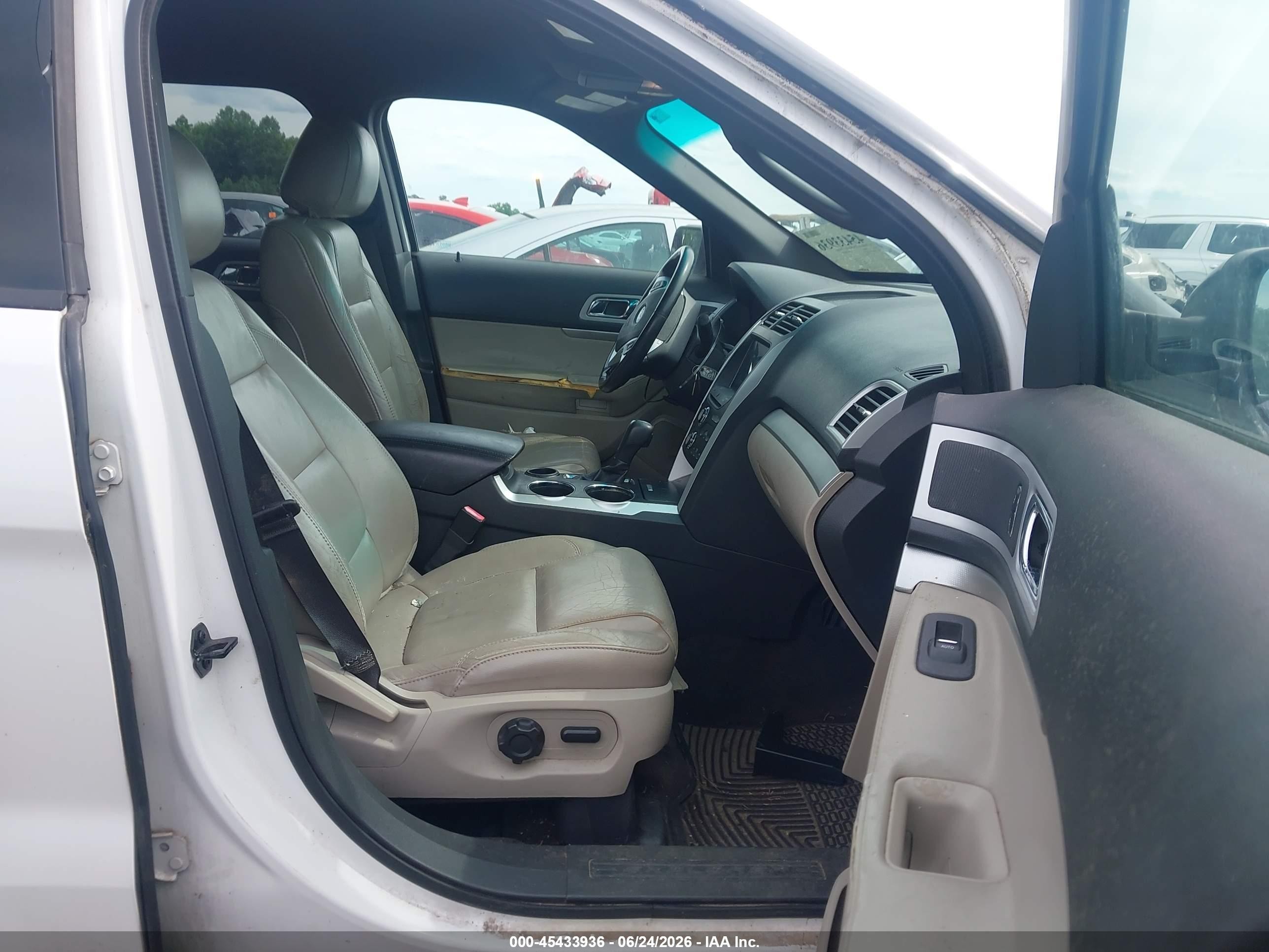 2012 Ford Explorer Xlt White vin: 1FMHK7D82CGA99112
